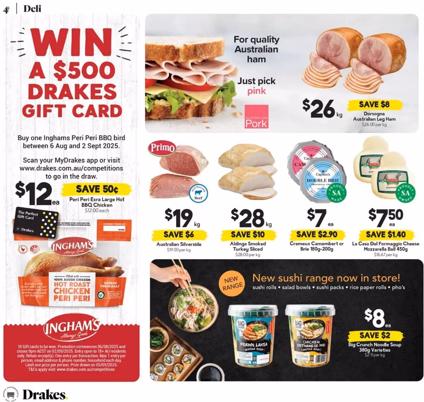 Drakes Catalogue SA - valid flyer from 06/08/2025, page 4 of 20 Drakes Catalogue SA - valid flyer from 06/08/2025, page 4 of 20