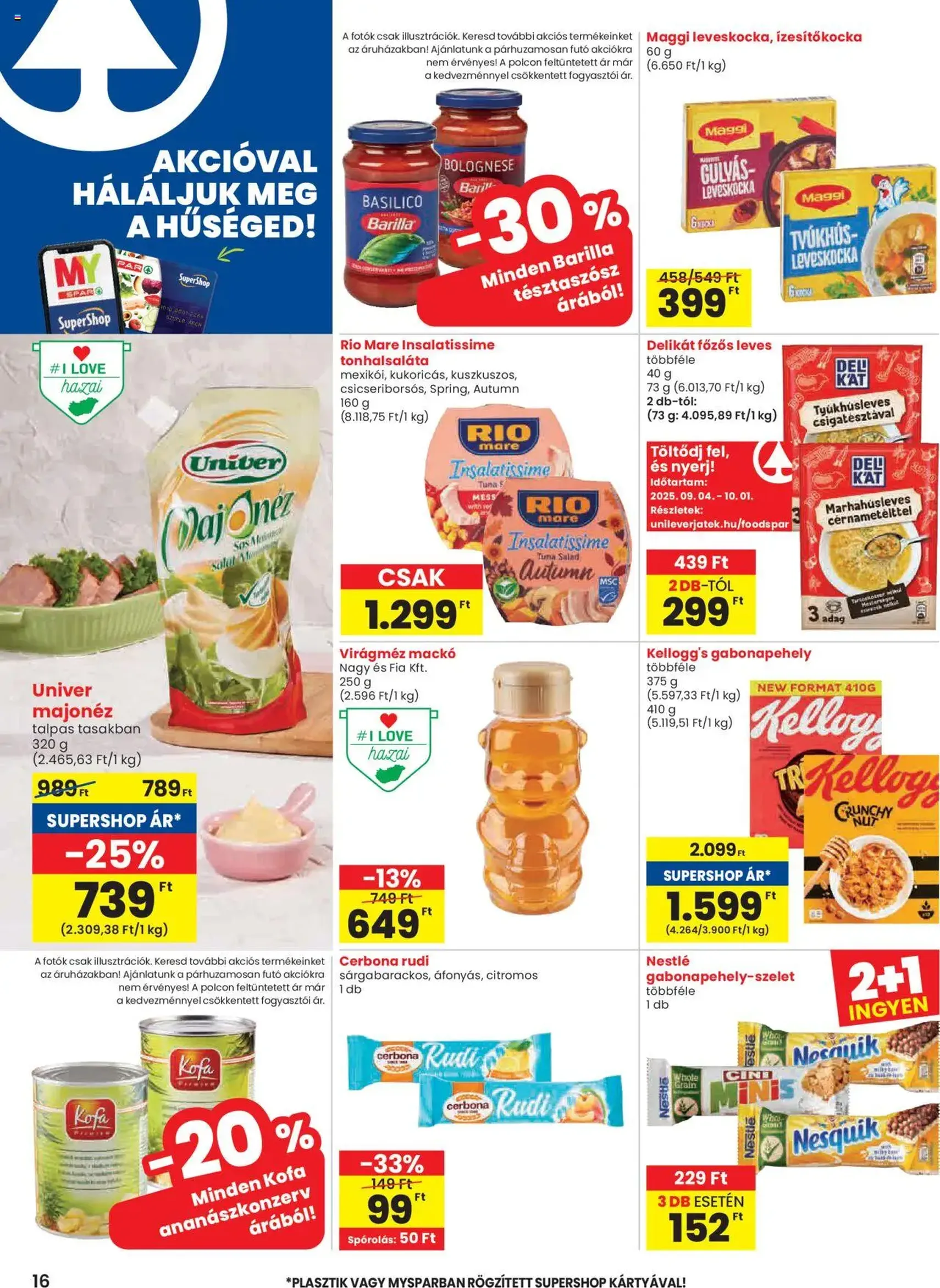 Spar Akciós újság - 2025.09.25. érvényes szórólap 16 oldal 24 oldalból