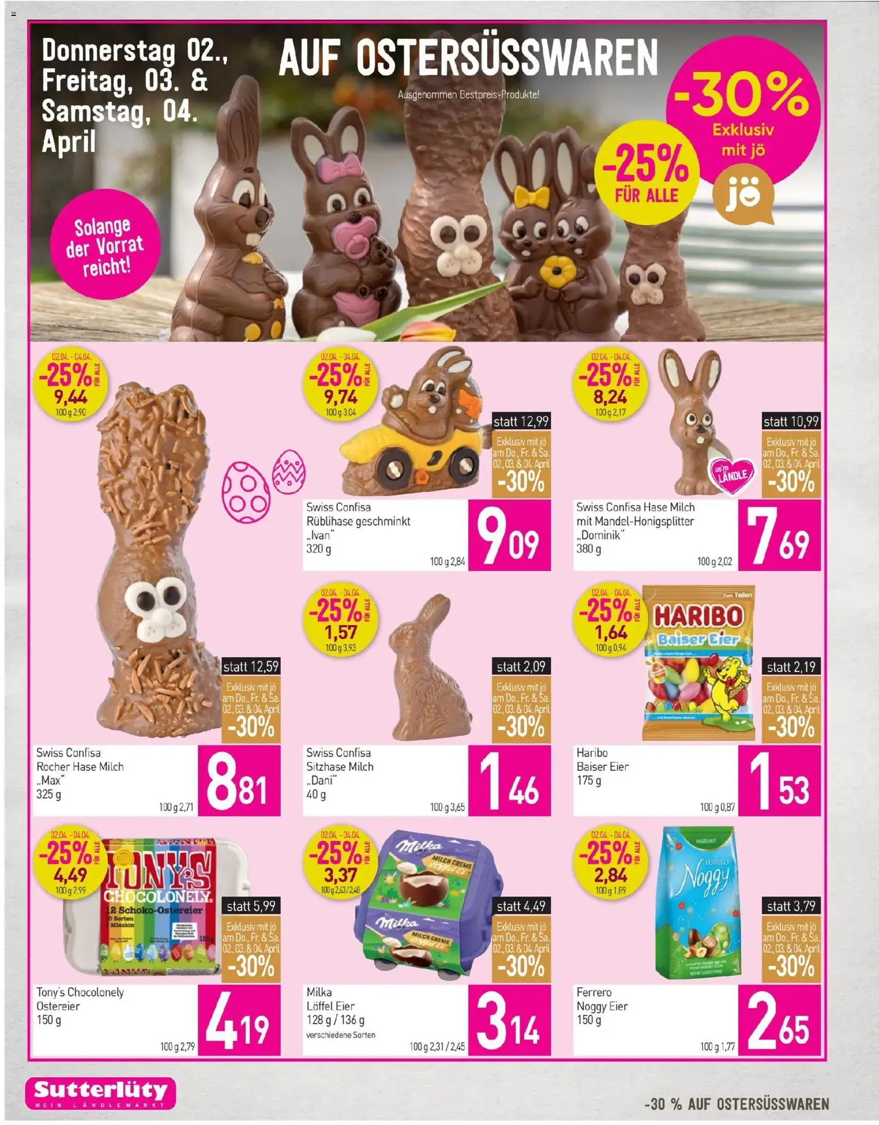 Sutterlüty Flugblatt - Gültiger Prospekt ab 02.04.2026, Seite 14 von insgesamt 24