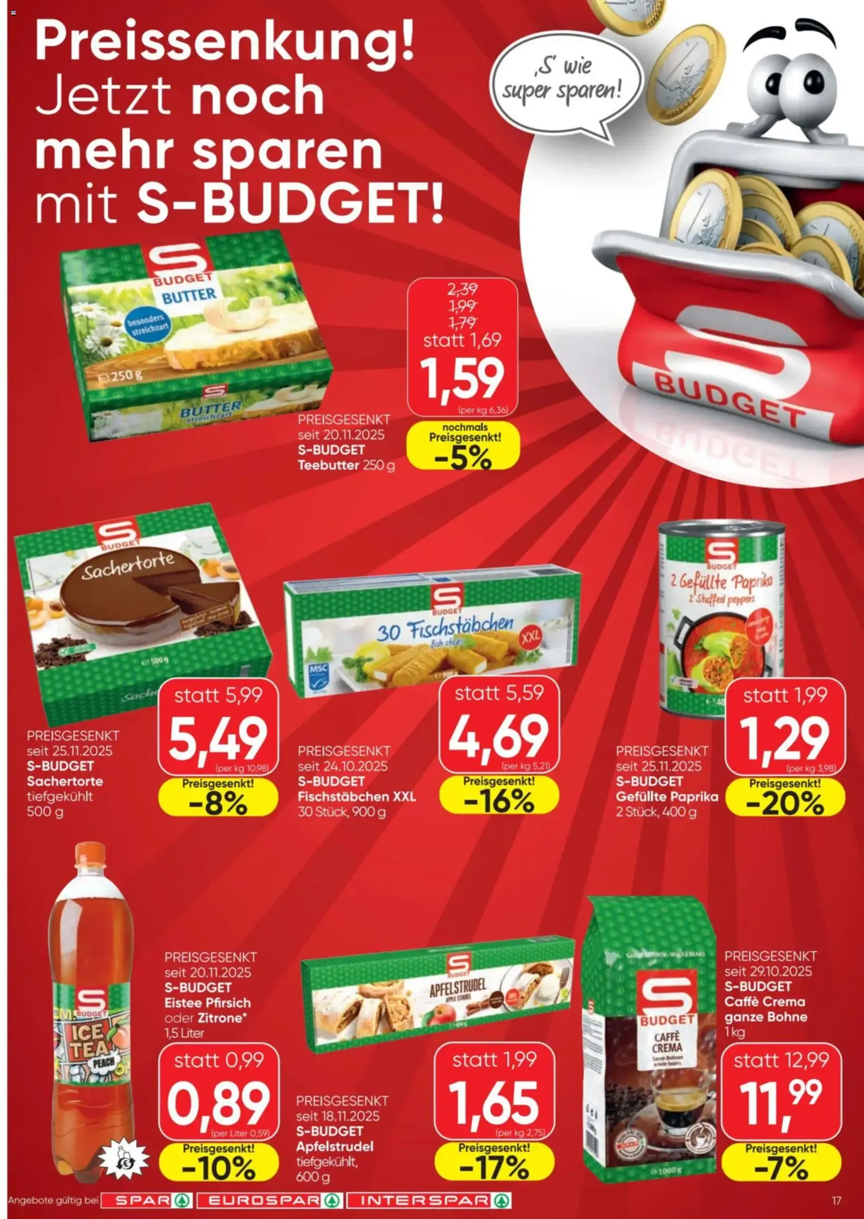 Spar Flugblatt - Gültiger Prospekt ab 04.12.2025, Seite 17 von insgesamt 20