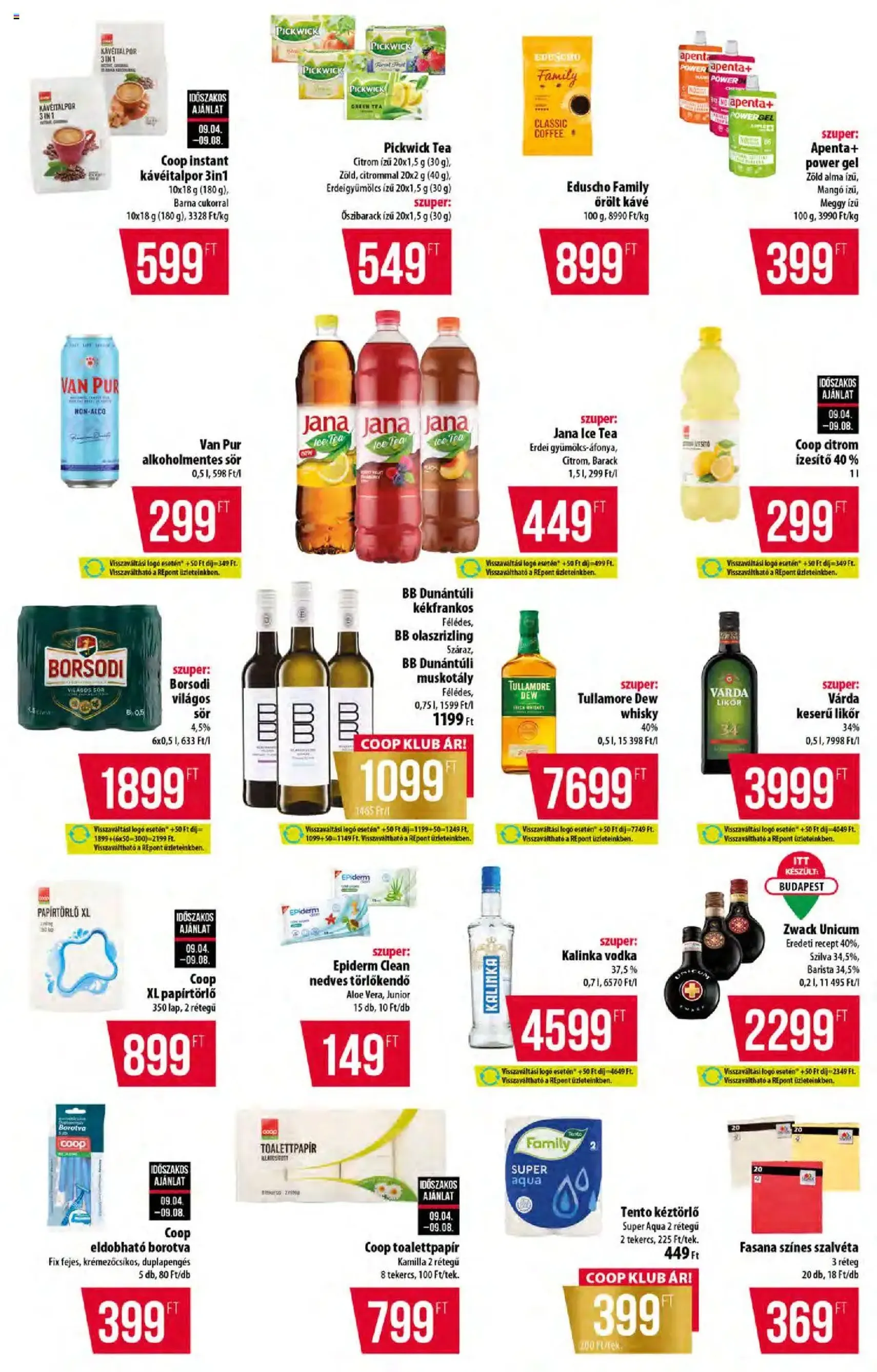 COOP Akciós újság - 2025.09.04. érvényes szórólap 11 oldal 12 oldalból COOP Akciós újság - 2025.09.04. érvényes szórólap 11 oldal 12 oldalból