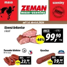 Prodejny Zeman leták - náhled letáku platný od 01.06.2026