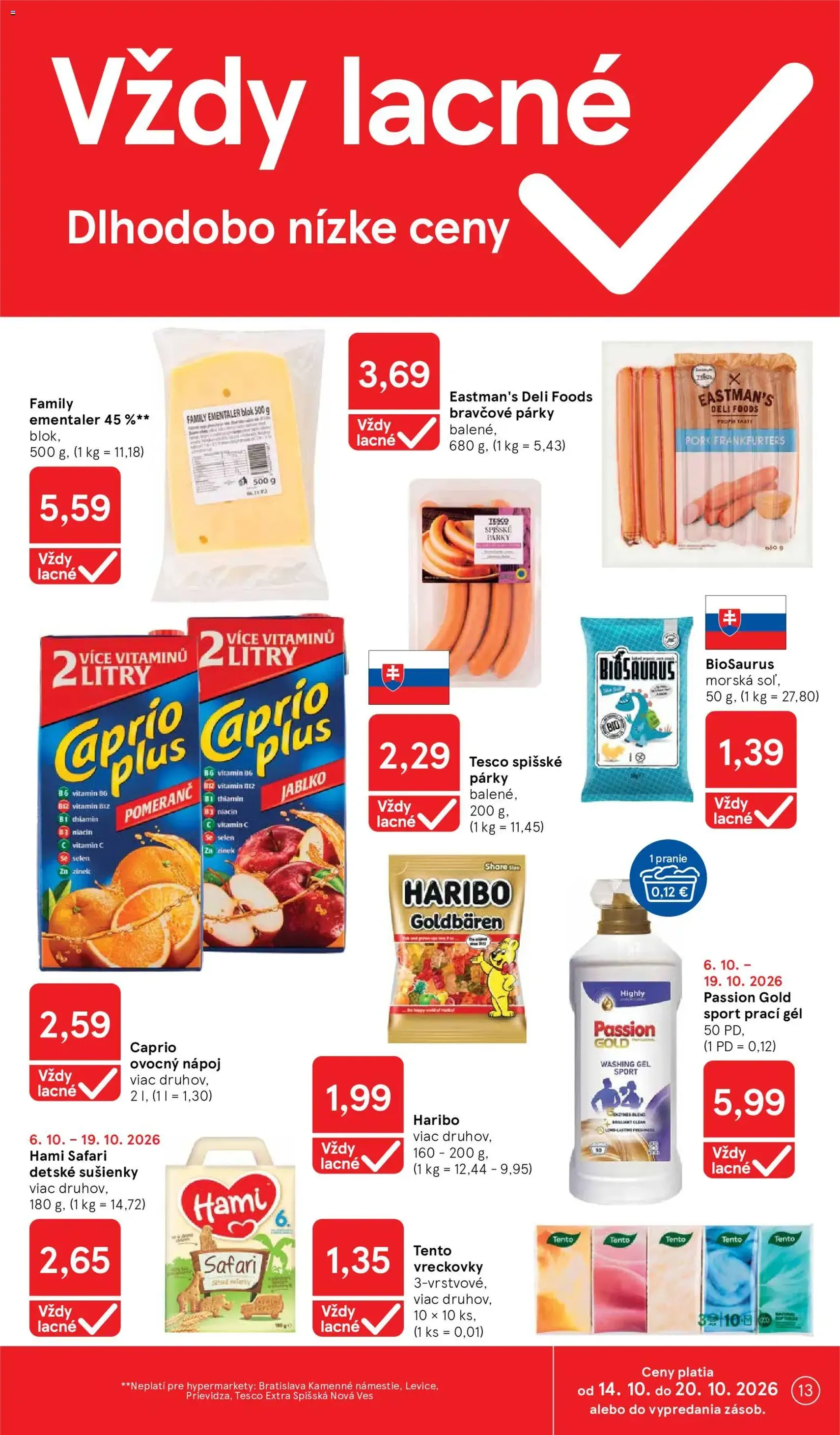 Tesco Hypermarket - leták - platný leták od 14.10.2026 strana 13 z 45