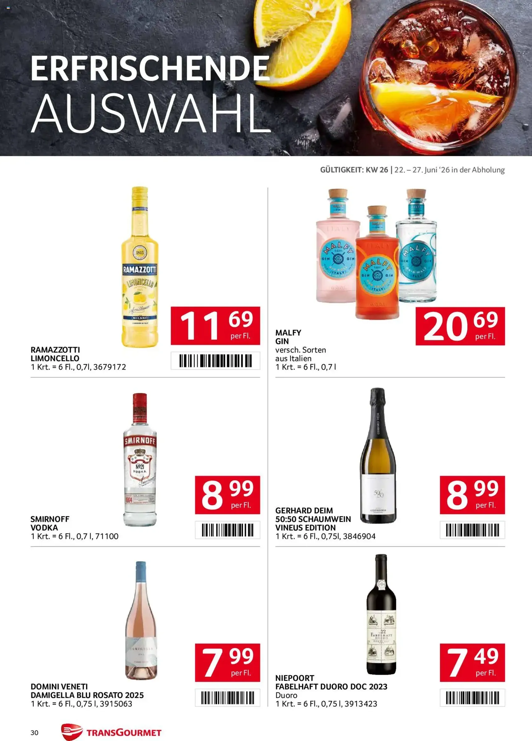 Transgourmet Flugblatt - Gültiger Prospekt ab 22.06.2026, Seite 29 von insgesamt 31