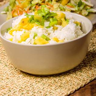 Recipe preview Salad with rice, pineapple and chicken