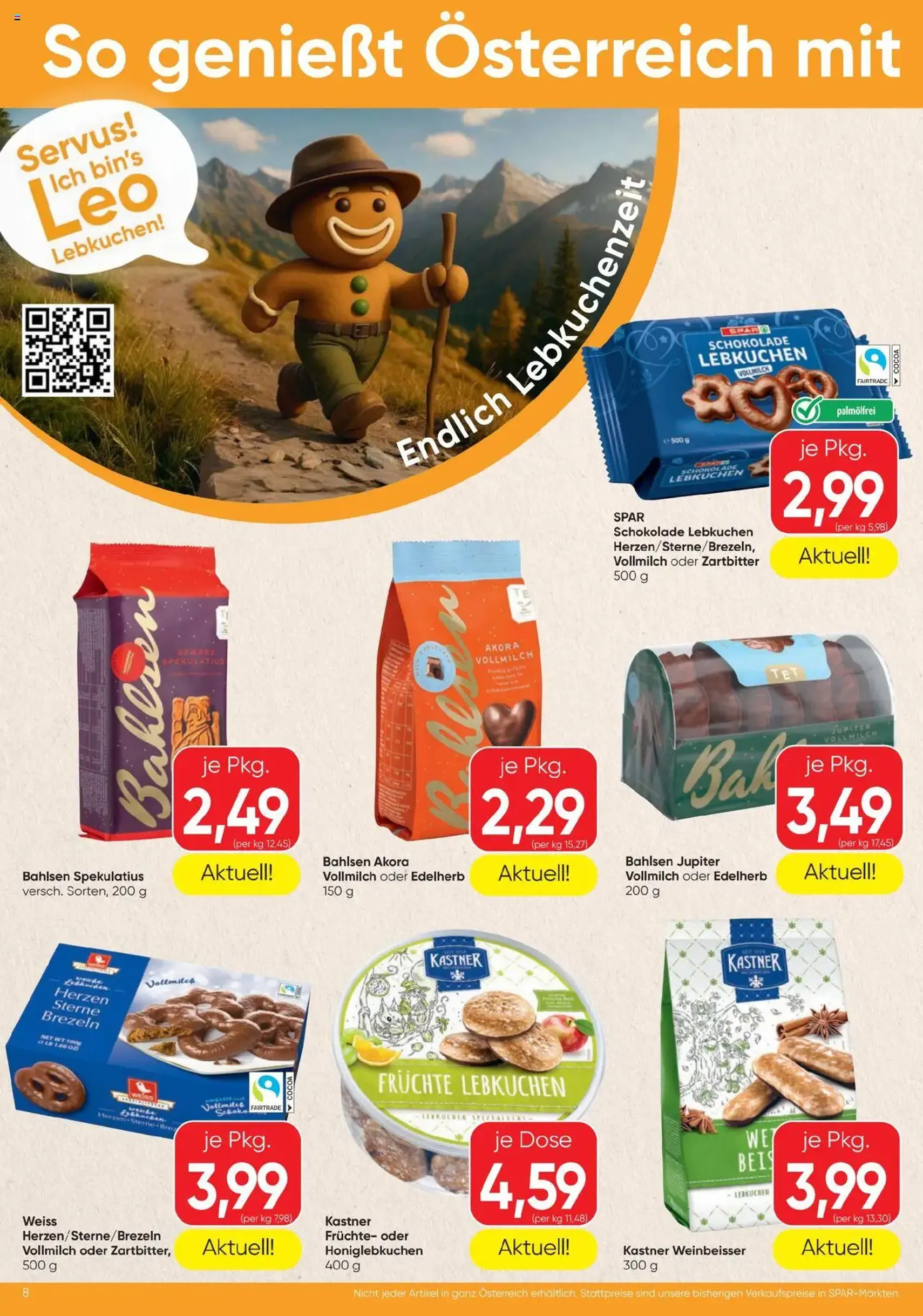 Spar Flugblatt - Gültiger Prospekt ab 02.10.2025, Seite 8 von insgesamt 16
