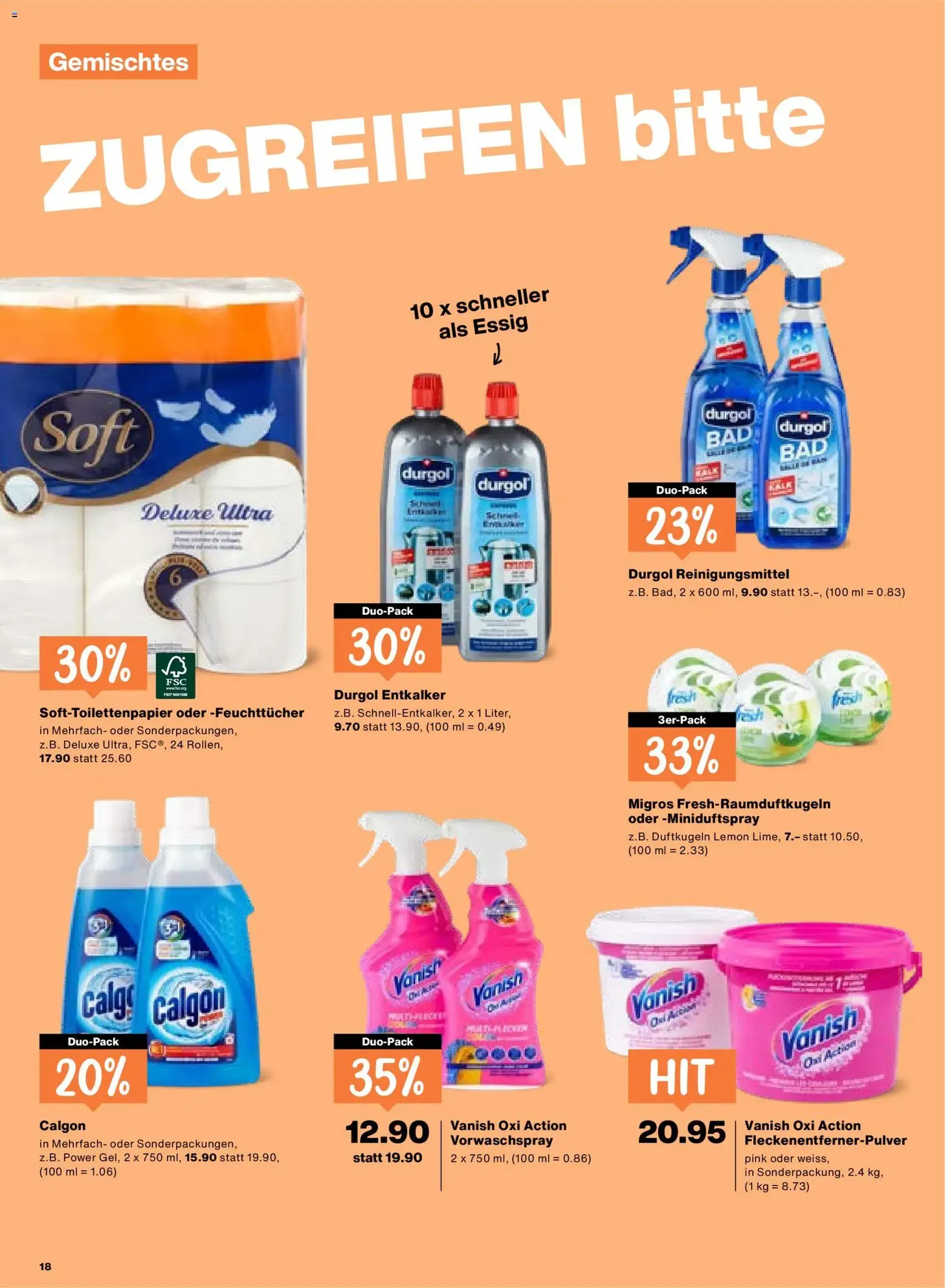 Migros aktionen - Gültiger Prospekt ab 16.07.2026, Seite 18 von insgesamt 20