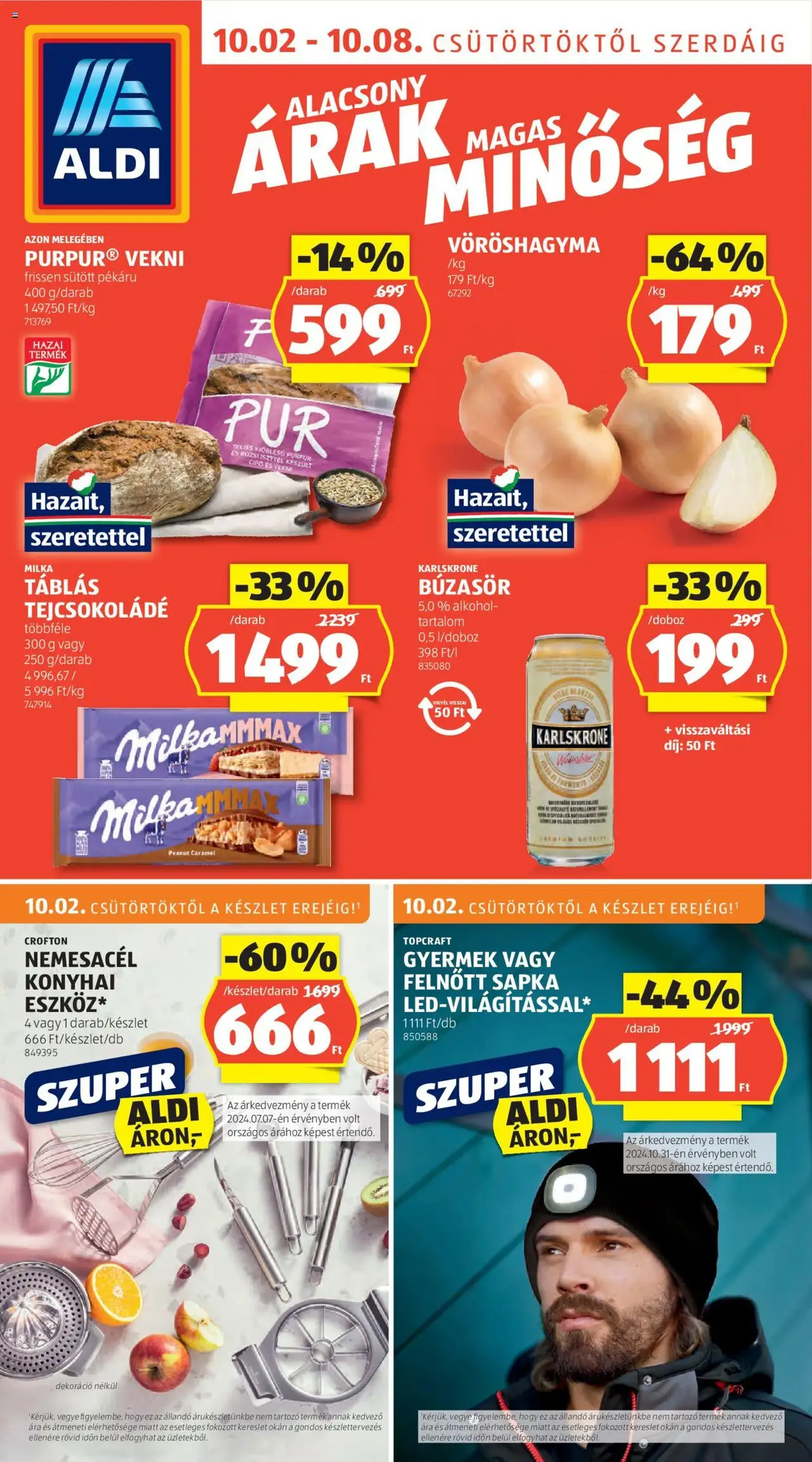 Aldi Akciós újság - 2025.10.02. érvényes szórólap 1 oldal 40 oldalból Aldi Akciós újság - 2025.10.02. érvényes szórólap 1 oldal 40 oldalból