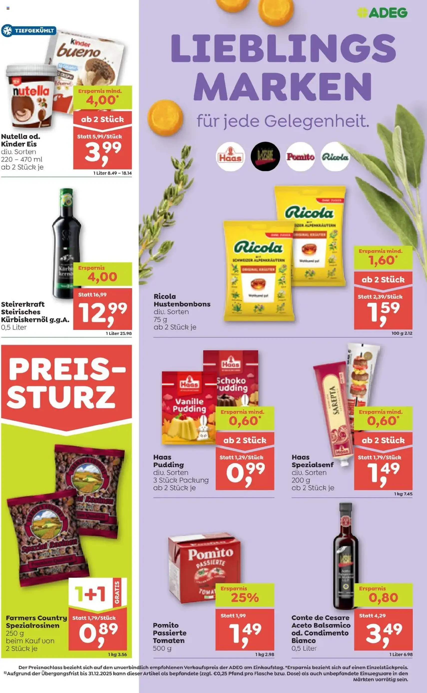 ADEG Flugblatt - Gültiger Prospekt ab 04.09.2025, Seite 9 von insgesamt 12