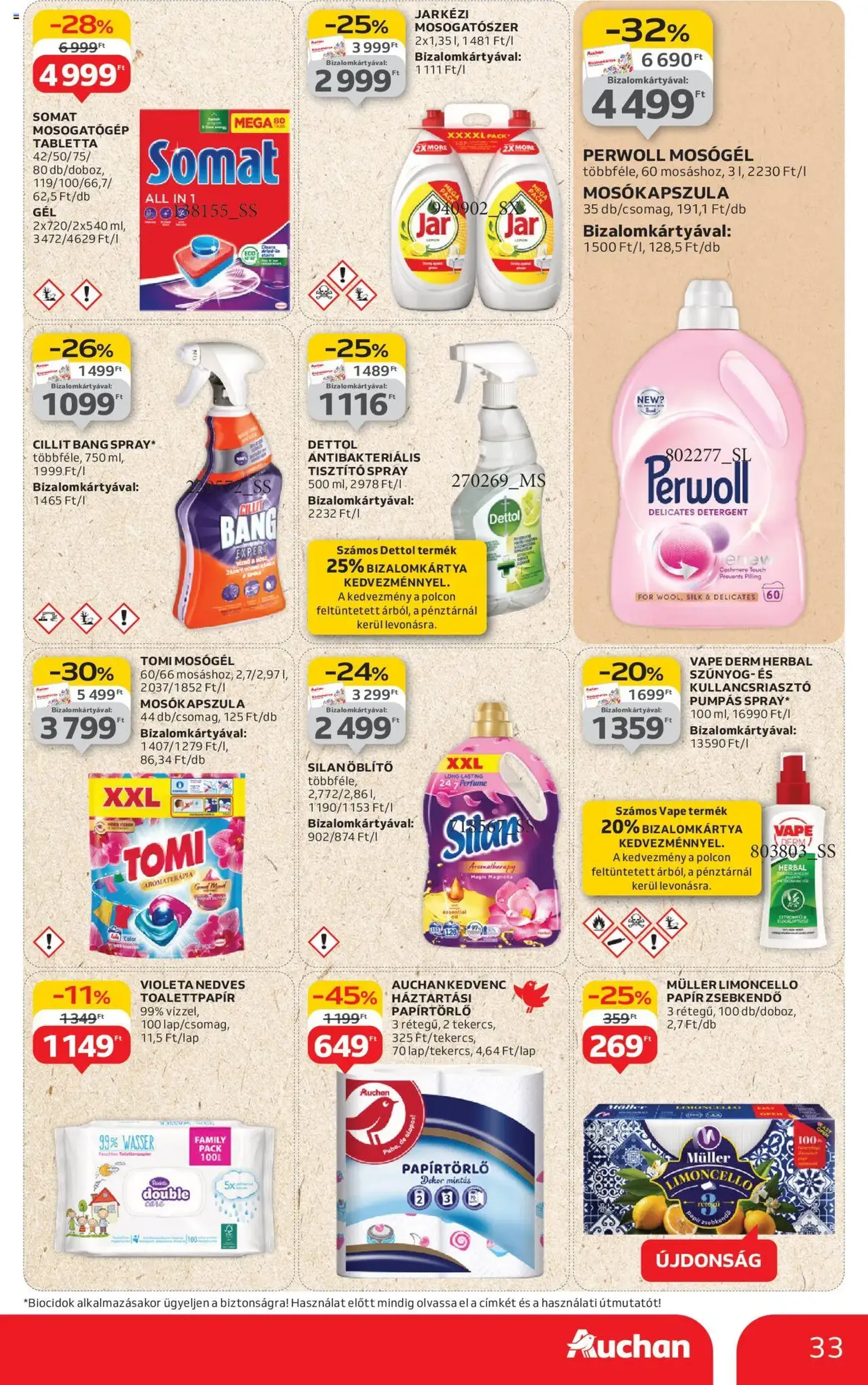 Auchan Akciós újság - 2025.08.07. érvényes szórólap 33 oldal 54 oldalból Auchan Akciós újság - 2025.08.07. érvényes szórólap 33 oldal 54 oldalból