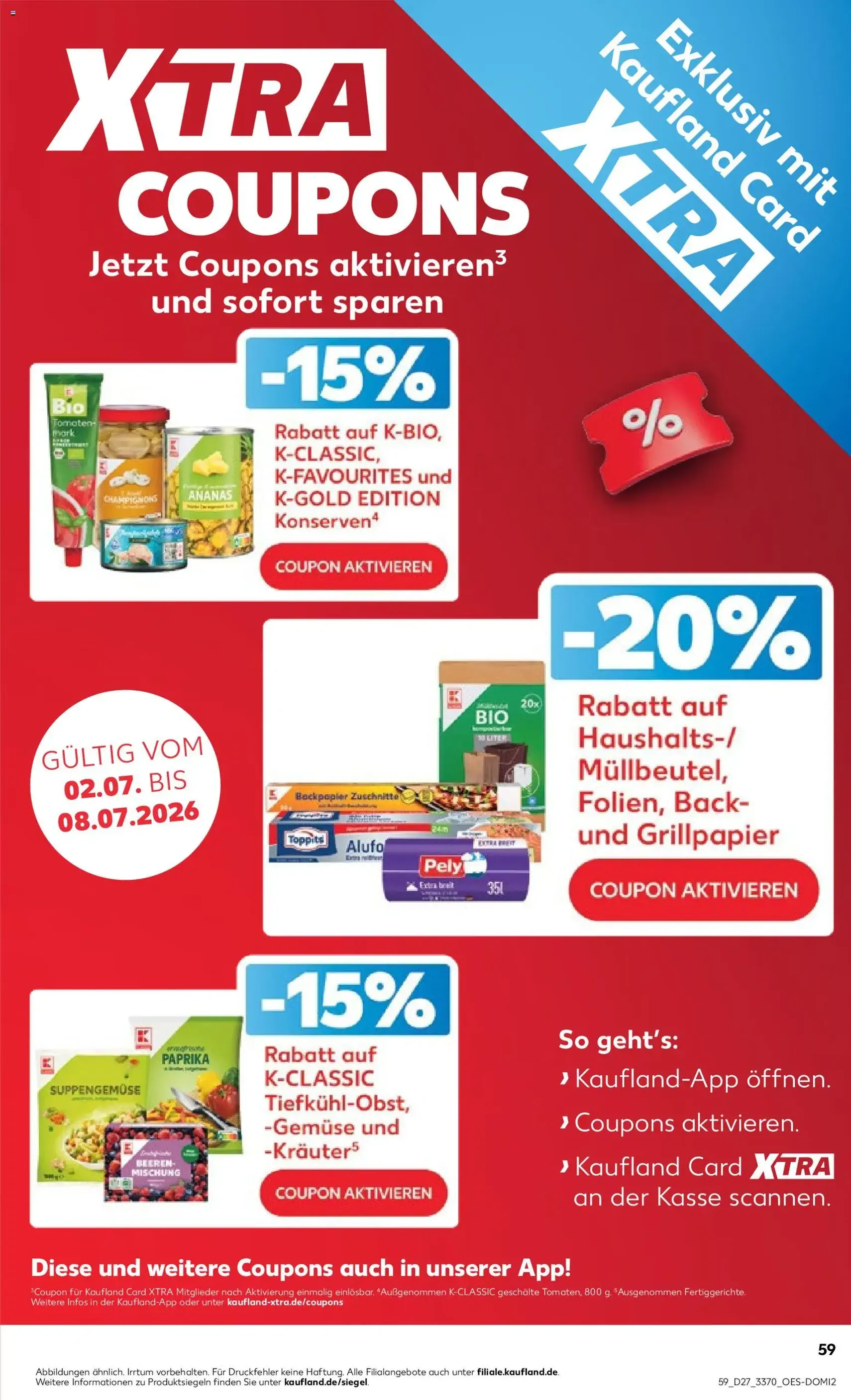 Kaufland Prospekt - Gültiger Prospekt ab 02.07.2026, Seite 59 von insgesamt 64