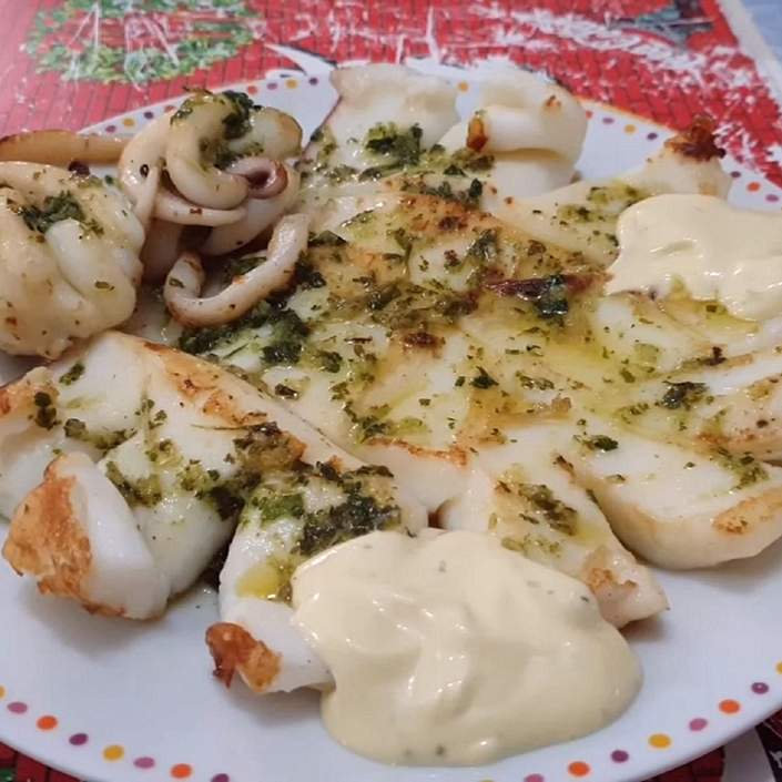 Deliciosa Sepia a la plancha muy tierna