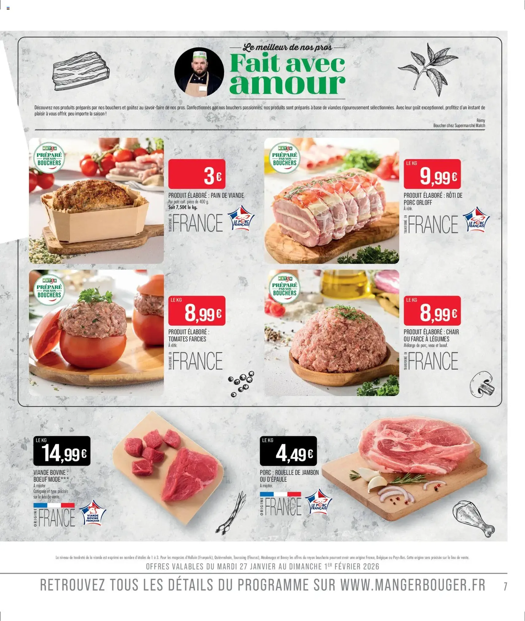 Match Supermarché catalogue - brochure valable à partir du 27/01/2026, page 7 sur 20