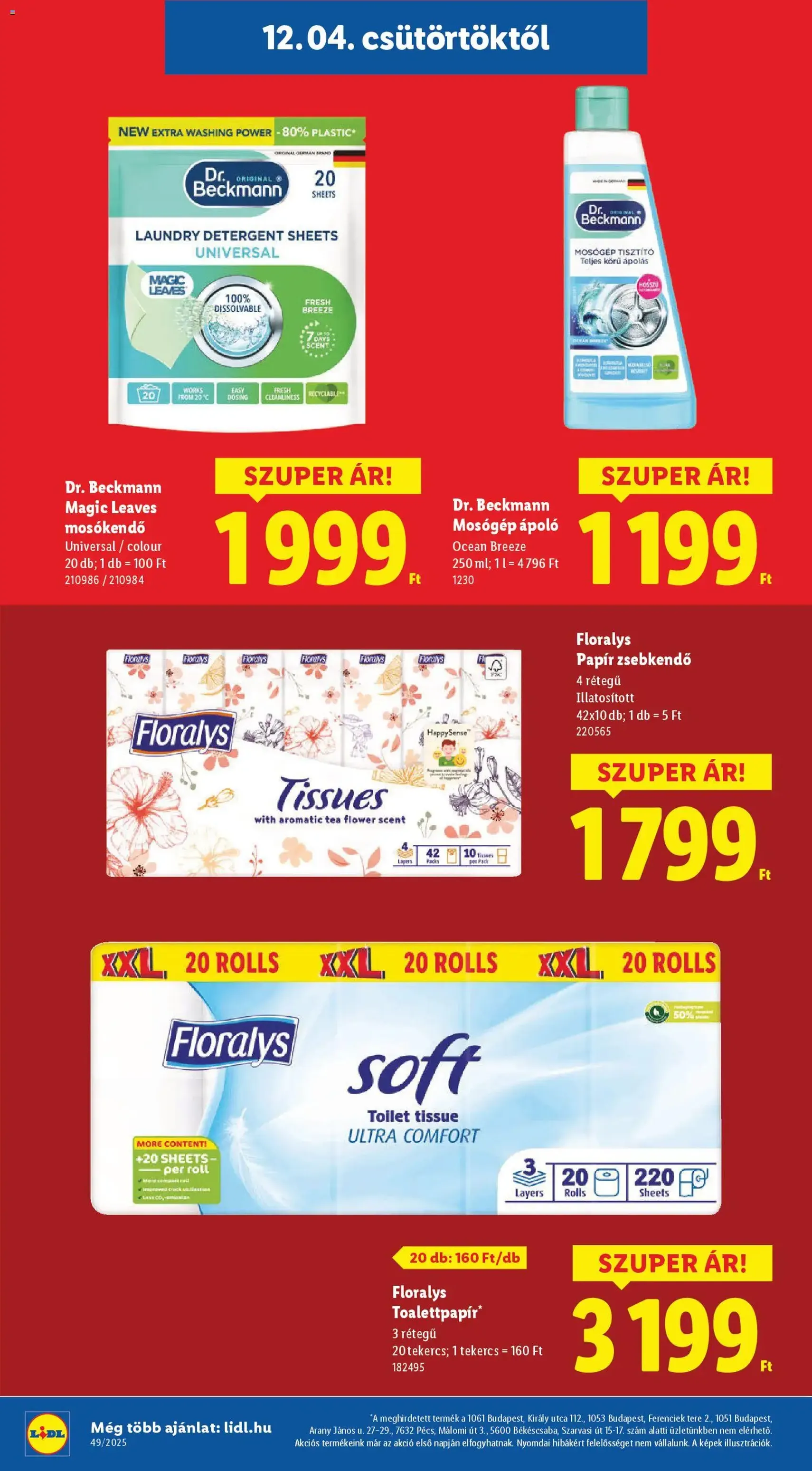 Lidl Akciós újság - 2025.12.04. érvényes szórólap 20 oldal 62 oldalból