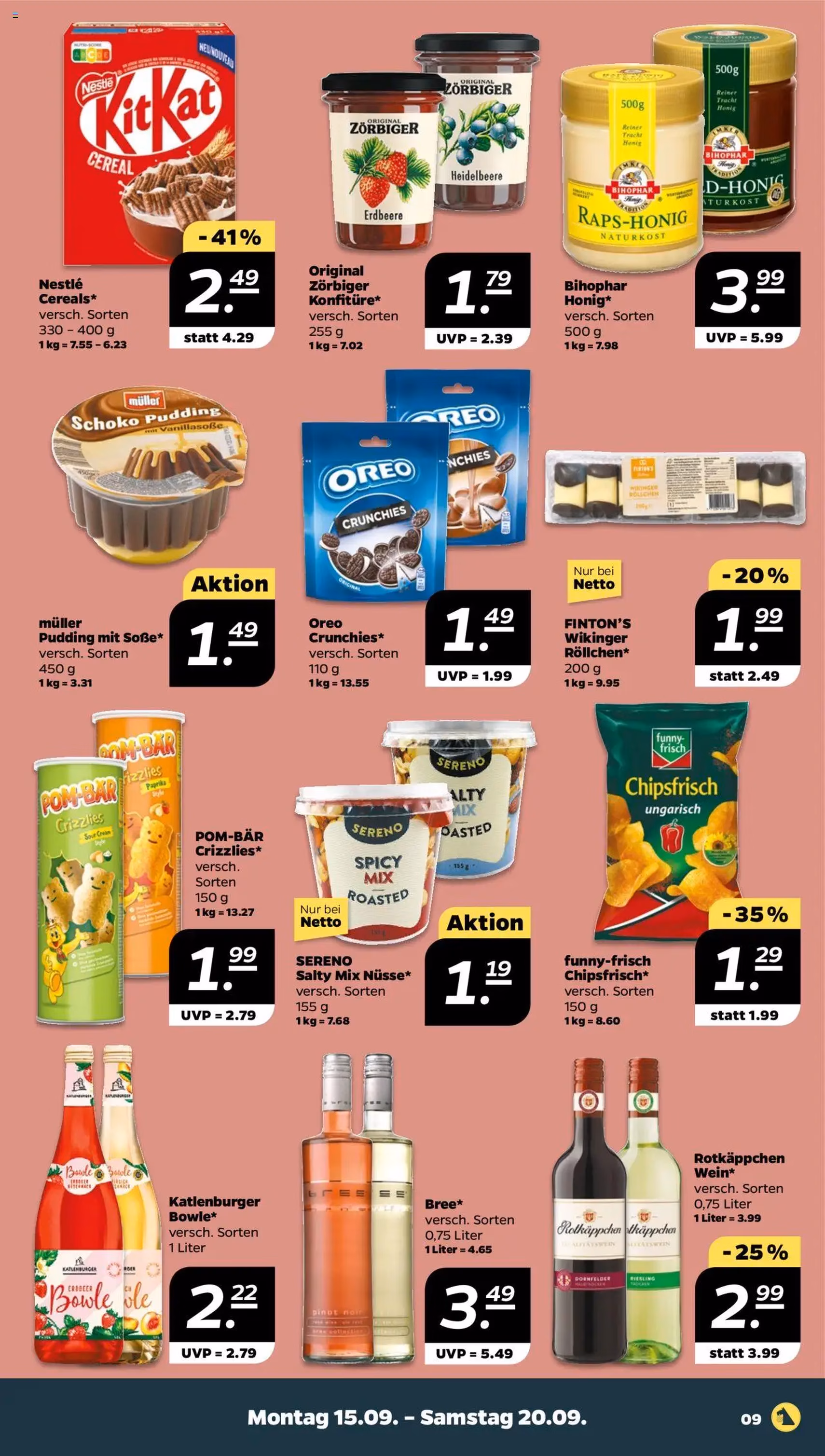 Netto Prospekt - Gültiger Prospekt ab 15.09.2025, Seite 9 von insgesamt 33 Netto Prospekt - Gültiger Prospekt ab 15.09.2025, Seite 9 von insgesamt 33
