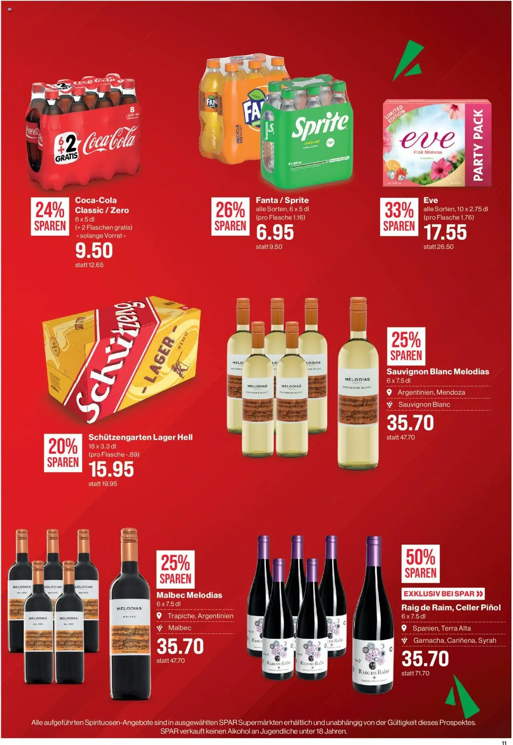 SPAR Aktionen - Gültiger Prospekt ab 14.08.2025, Seite 11 von insgesamt 22 SPAR Aktionen - Gültiger Prospekt ab 14.08.2025, Seite 11 von insgesamt 22