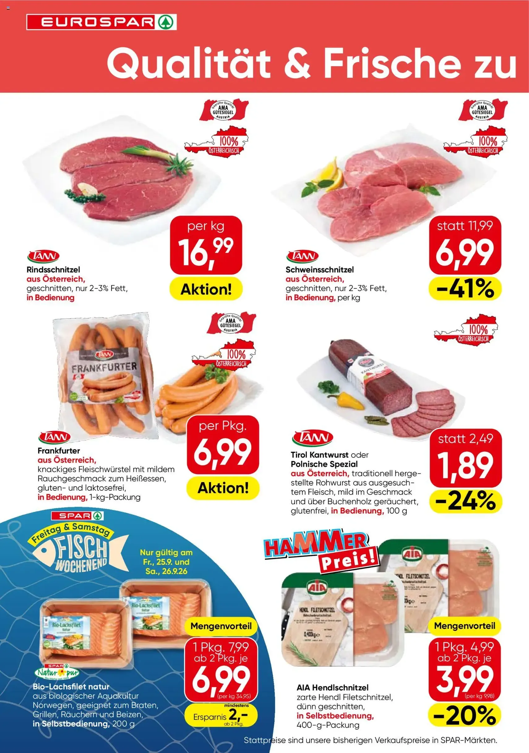 Eurospar Flugblatt - Gültiger Prospekt ab 24.09.2026, Seite 2 von insgesamt 16