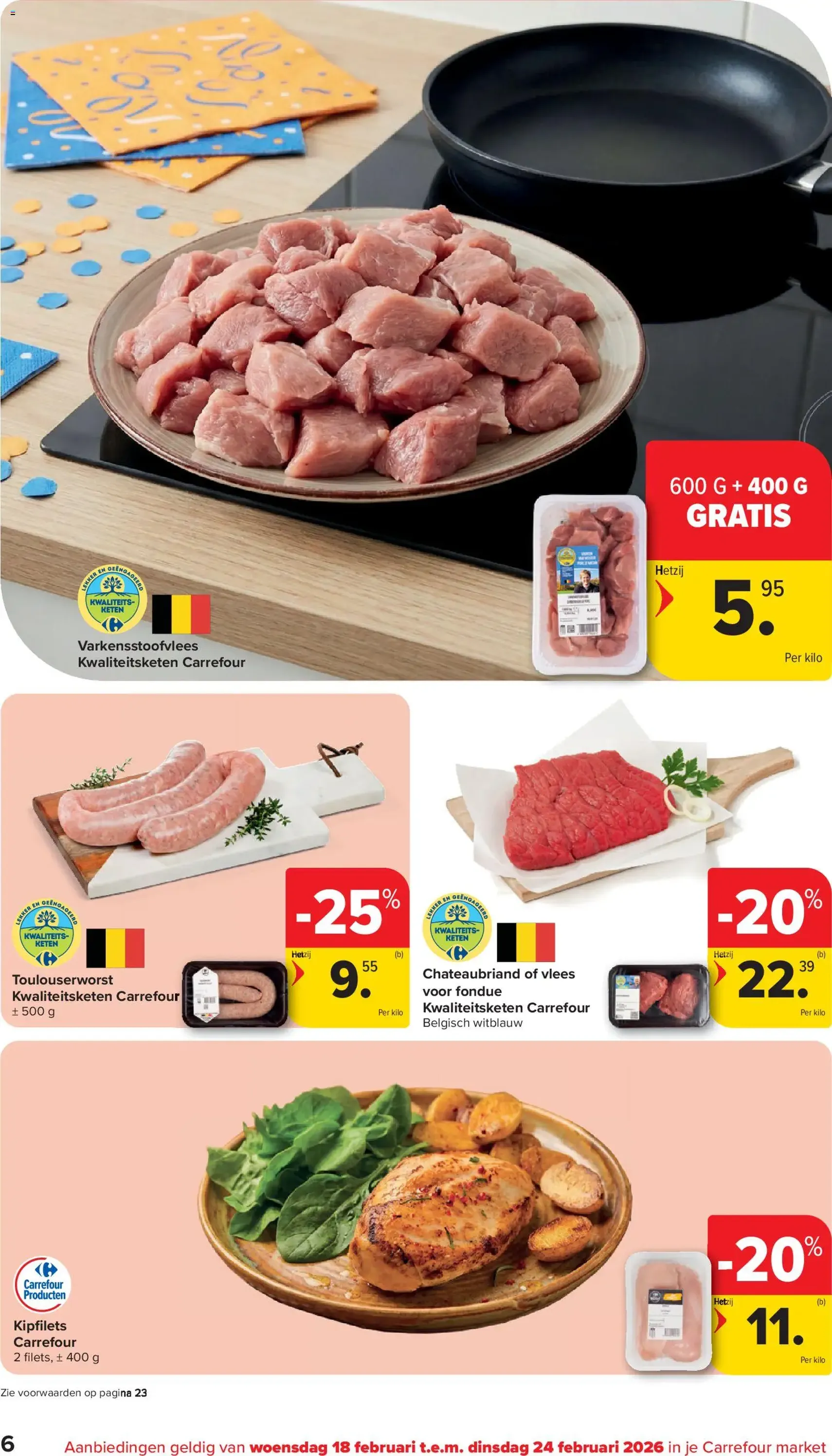 Carrefour market folder week 8 - geldige folder vanaf 18/02/2026 pagina 6 van 24