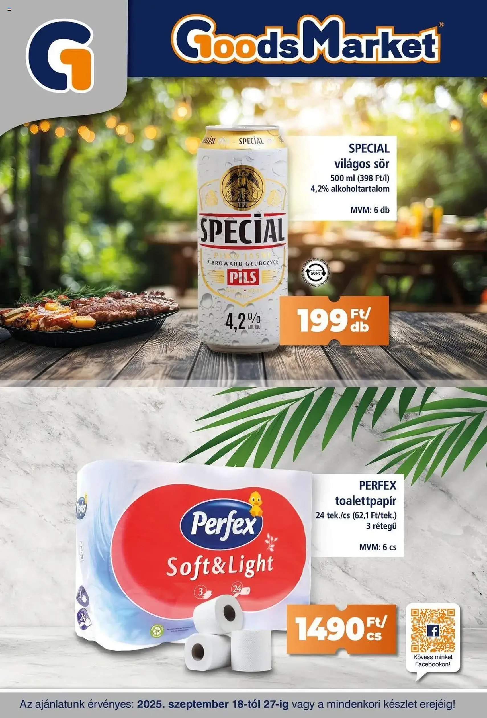 Goods Market Akciós újság - 2025.09.18. érvényes szórólap 1 oldal 10 oldalból