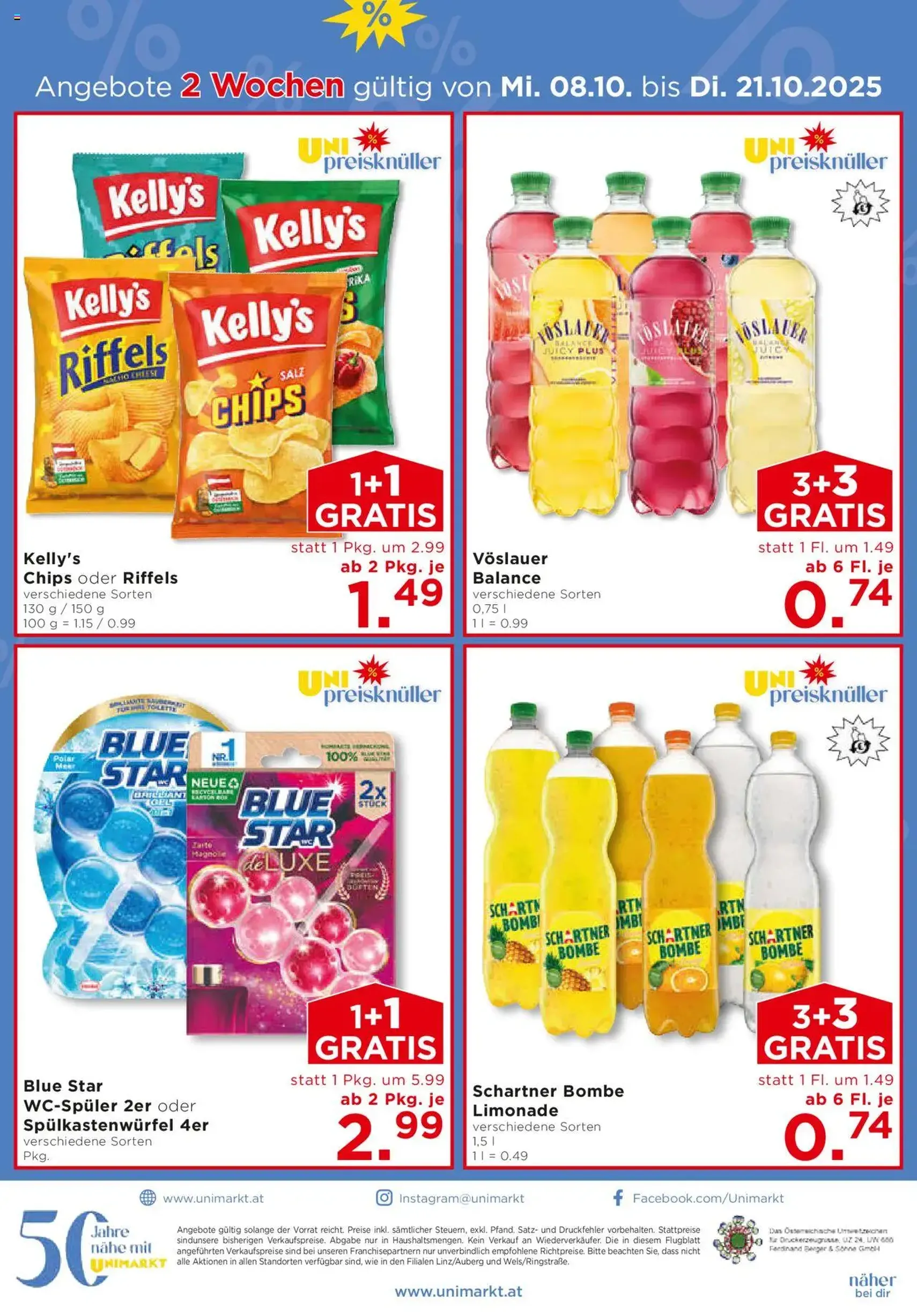 Unimarkt Flugblatt - Gültiger Prospekt ab 08.10.2025, Seite 16 von insgesamt 16 Unimarkt Flugblatt - Gültiger Prospekt ab 08.10.2025, Seite 16 von insgesamt 16