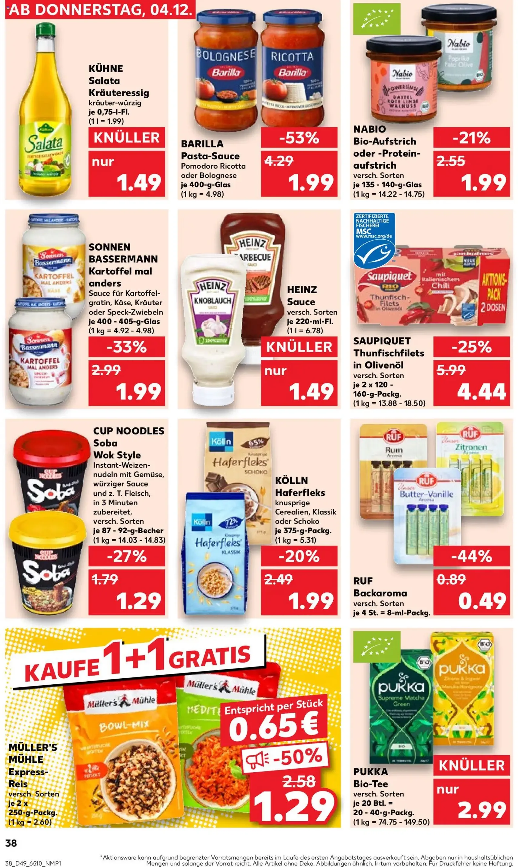 Kaufland DE - DE Folder Köln - geldige folder vanaf 04-12-2025 pagina 38 van 66