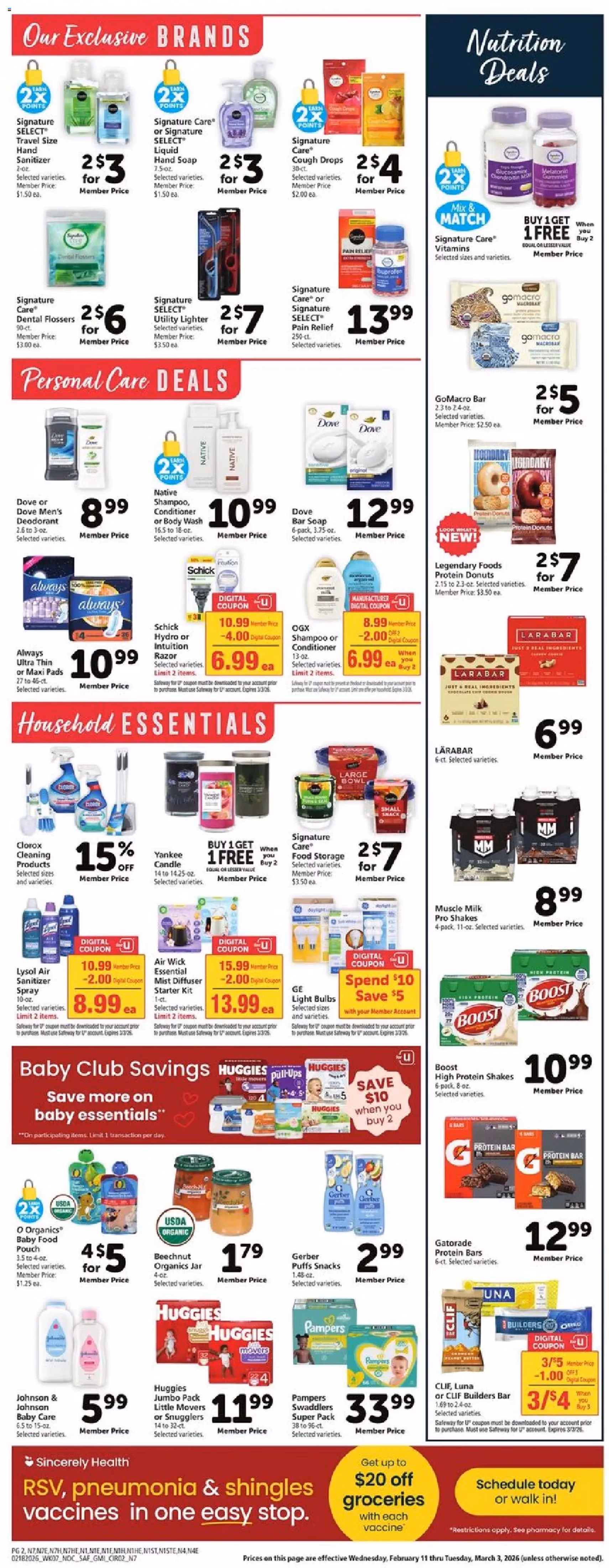 Safeway Weekly Ad - valid flyer from 02/18/2026, page 9 of 10