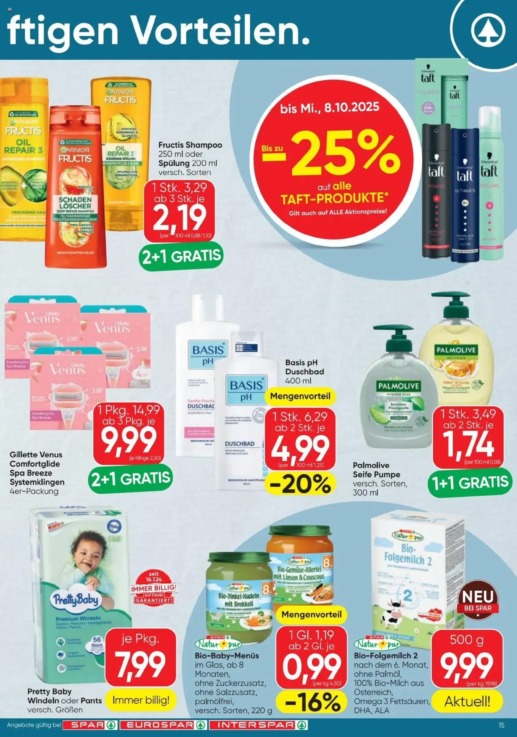 Spar Flugblatt - Gültiger Prospekt ab 02.10.2025, Seite 15 von insgesamt 16