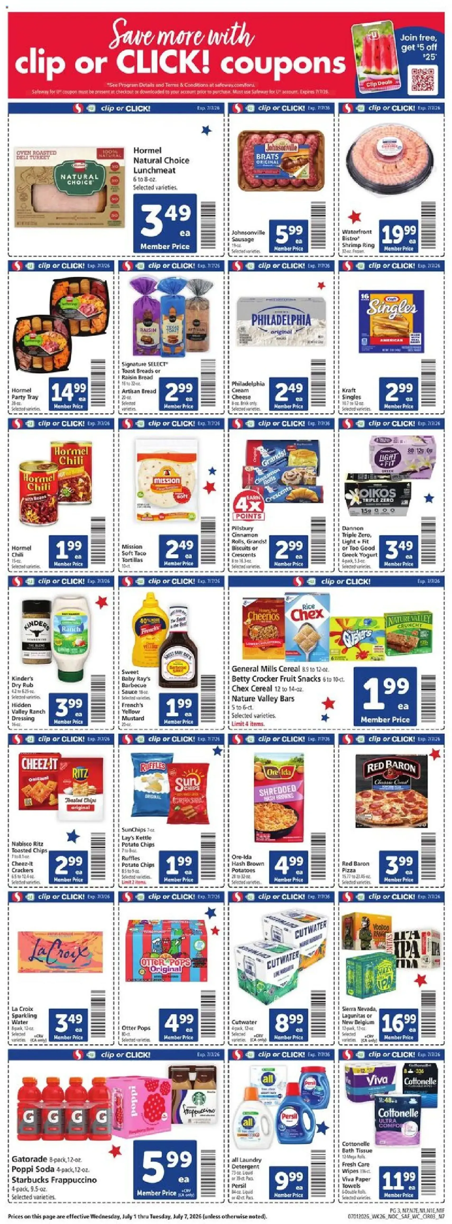 Safeway Weekly Ad - valid flyer from 07/01/2026, page 3 of 13
