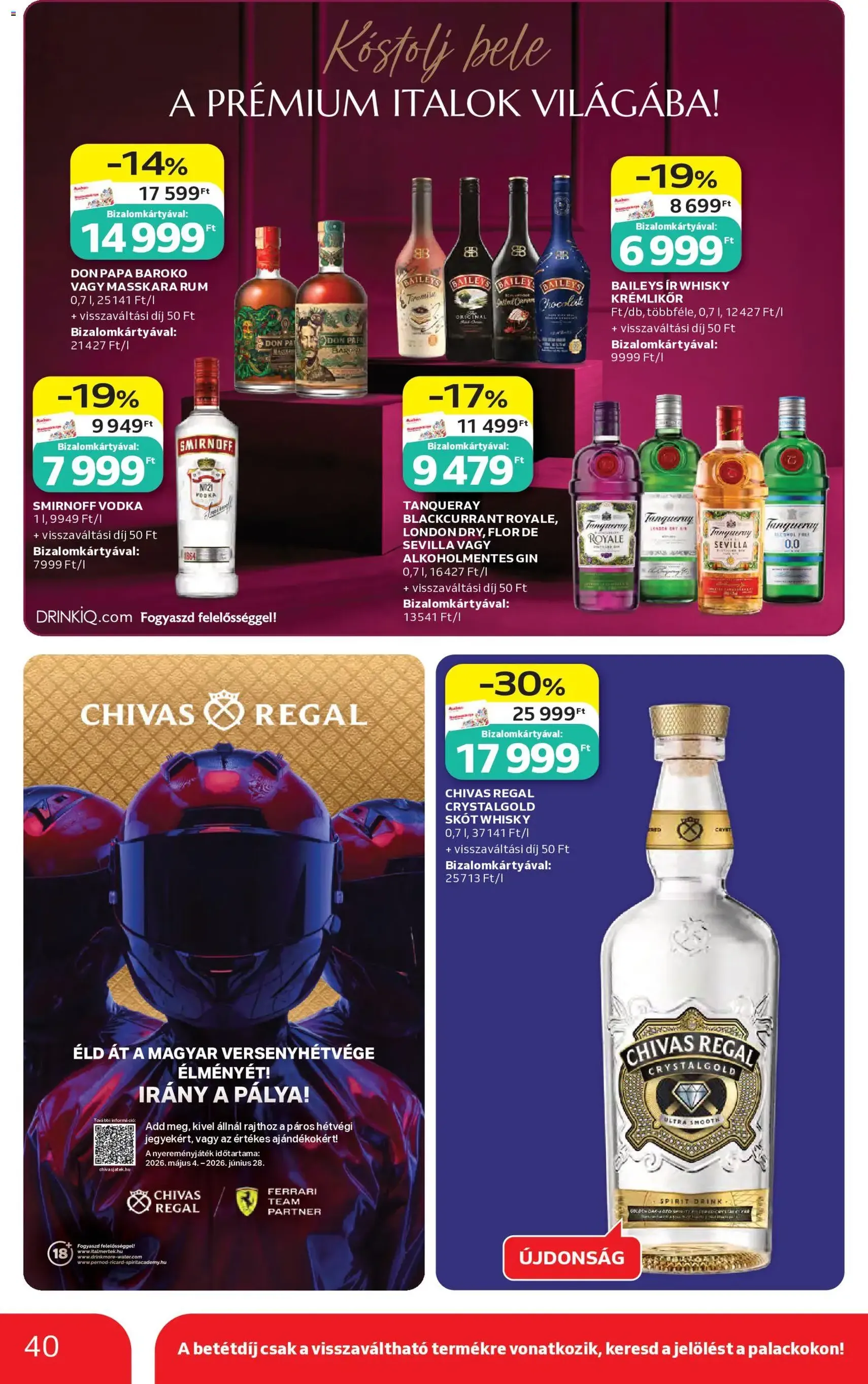 Auchan akciós újság - 2026.05.14. érvényes szórólap 40 oldal 58 oldalból