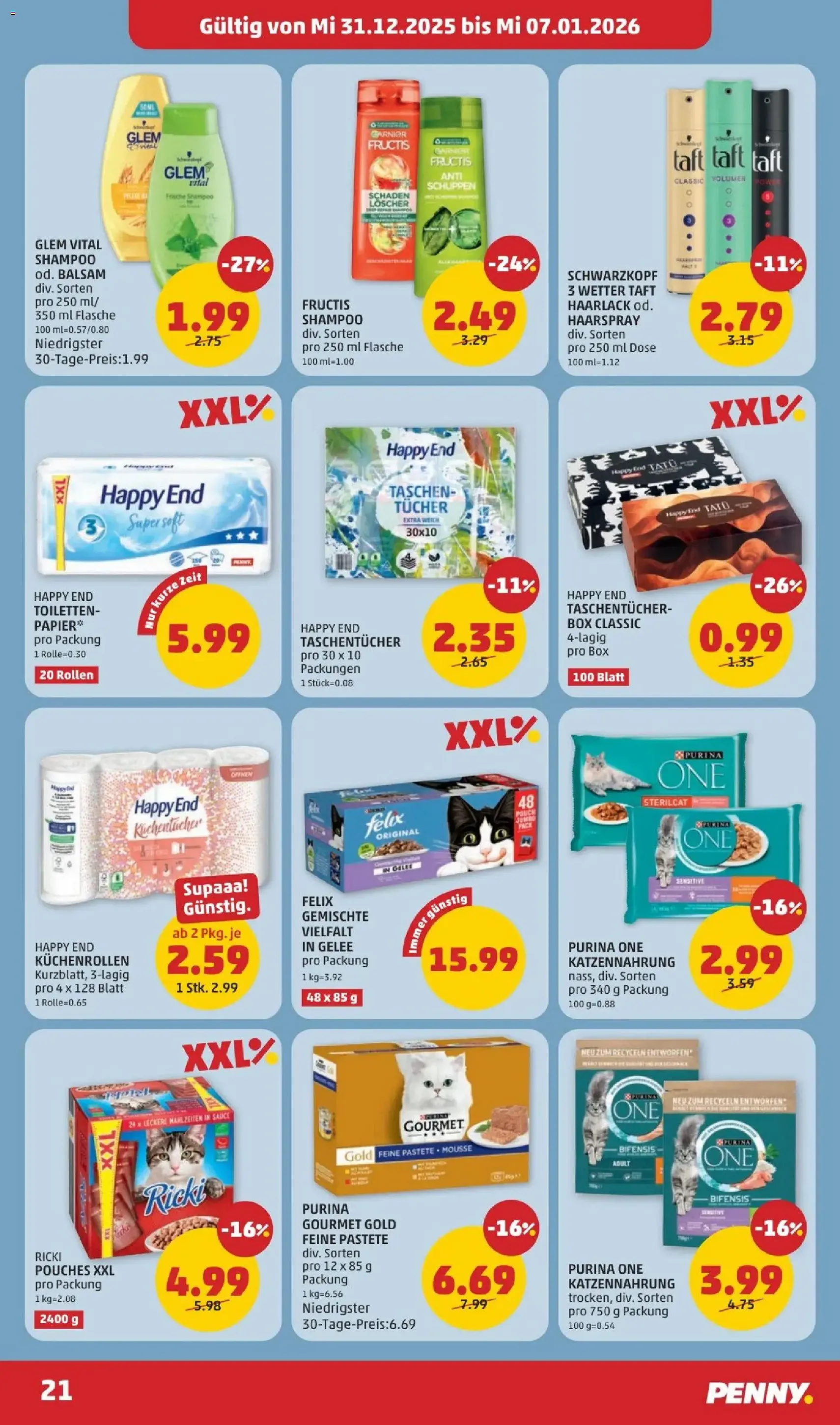 Penny Markt Flugblatt - Gültiger Prospekt ab 31.12.2025, Seite 21 von insgesamt 32
