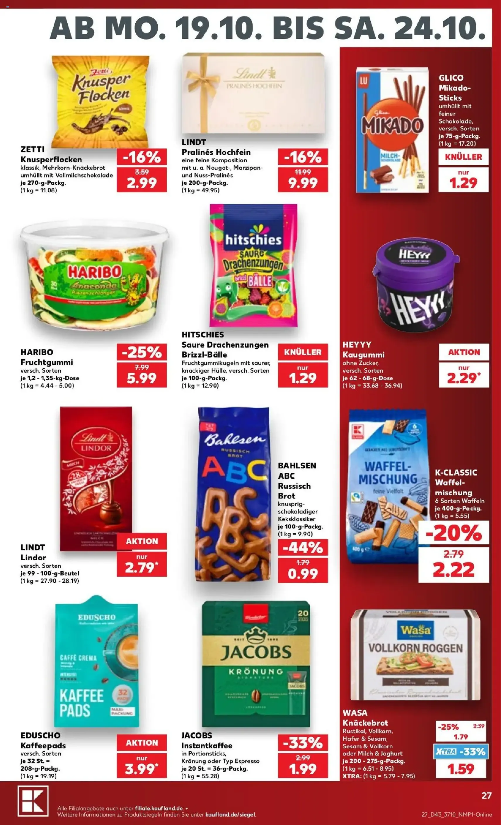 Kaufland Prospekt - Gültiger Prospekt ab 19.10.2026, Seite 27 von insgesamt 68