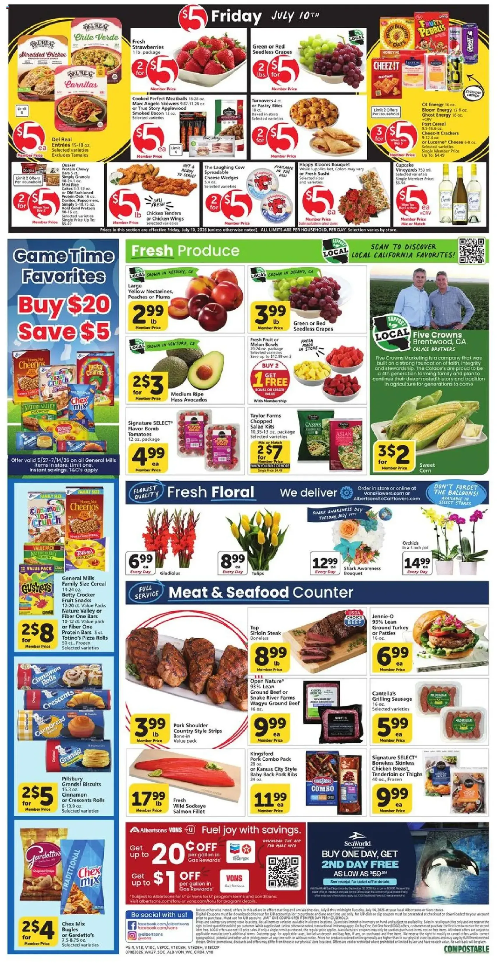Vons Weekly Ad - valid flyer from 07/08/2026, page 3 of 6