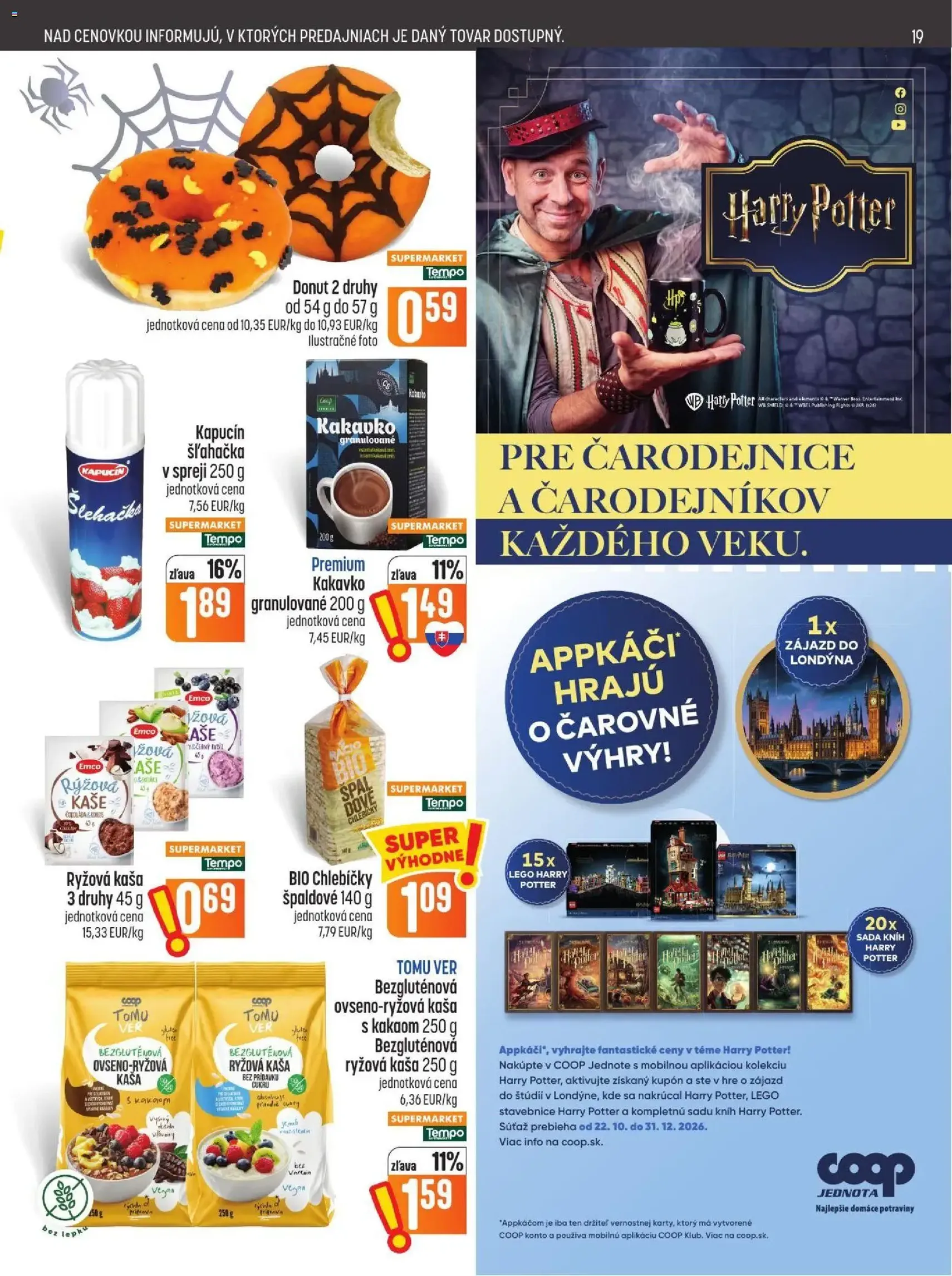 COOP Jednota leták - platný leták od 29.10.2026 strana 19 z 28