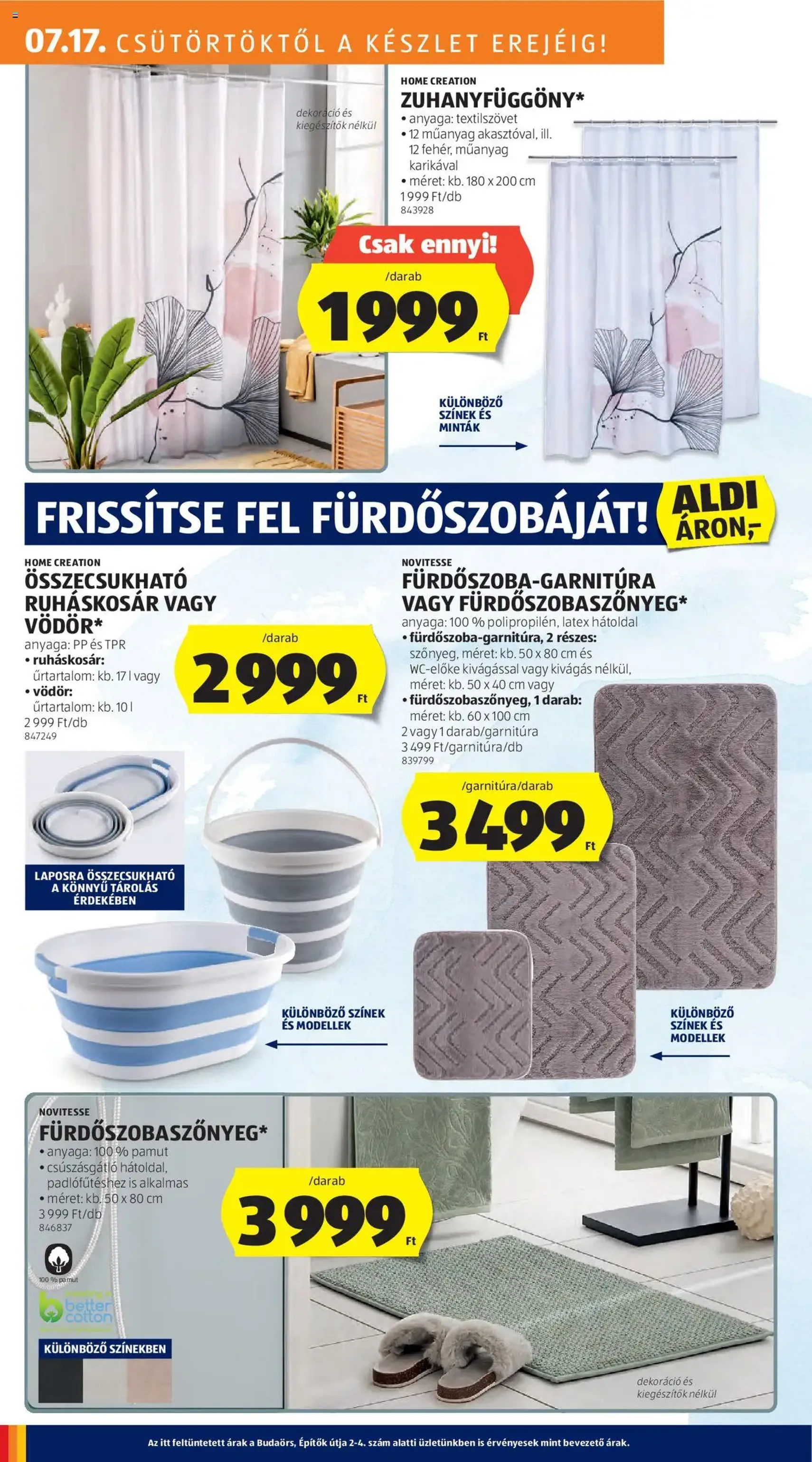 Aldi Akciós újság - 2025.07.17. érvényes szórólap 20 oldal 56 oldalból Aldi Akciós újság - 2025.07.17. érvényes szórólap 20 oldal 56 oldalból