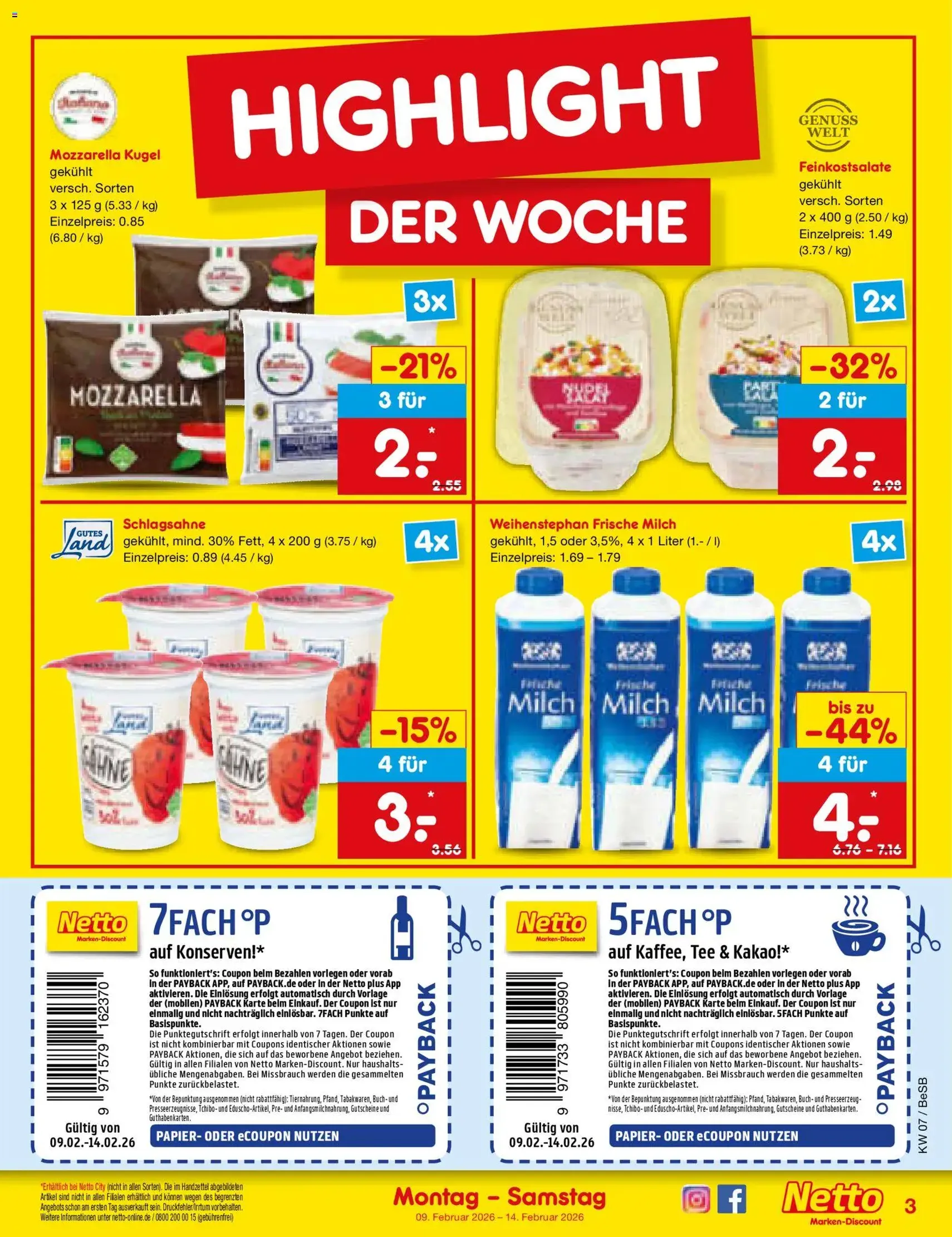 Netto Marken-Discount Prospekt - Gültiger Prospekt ab 09.02.2026, Seite 3 von insgesamt 58
