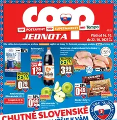 COOP Jednota leták - náhľad letáku platný od 16.10.2025