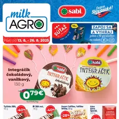 Milk Agro leták - náhľad letáku platný od 13.08.2025