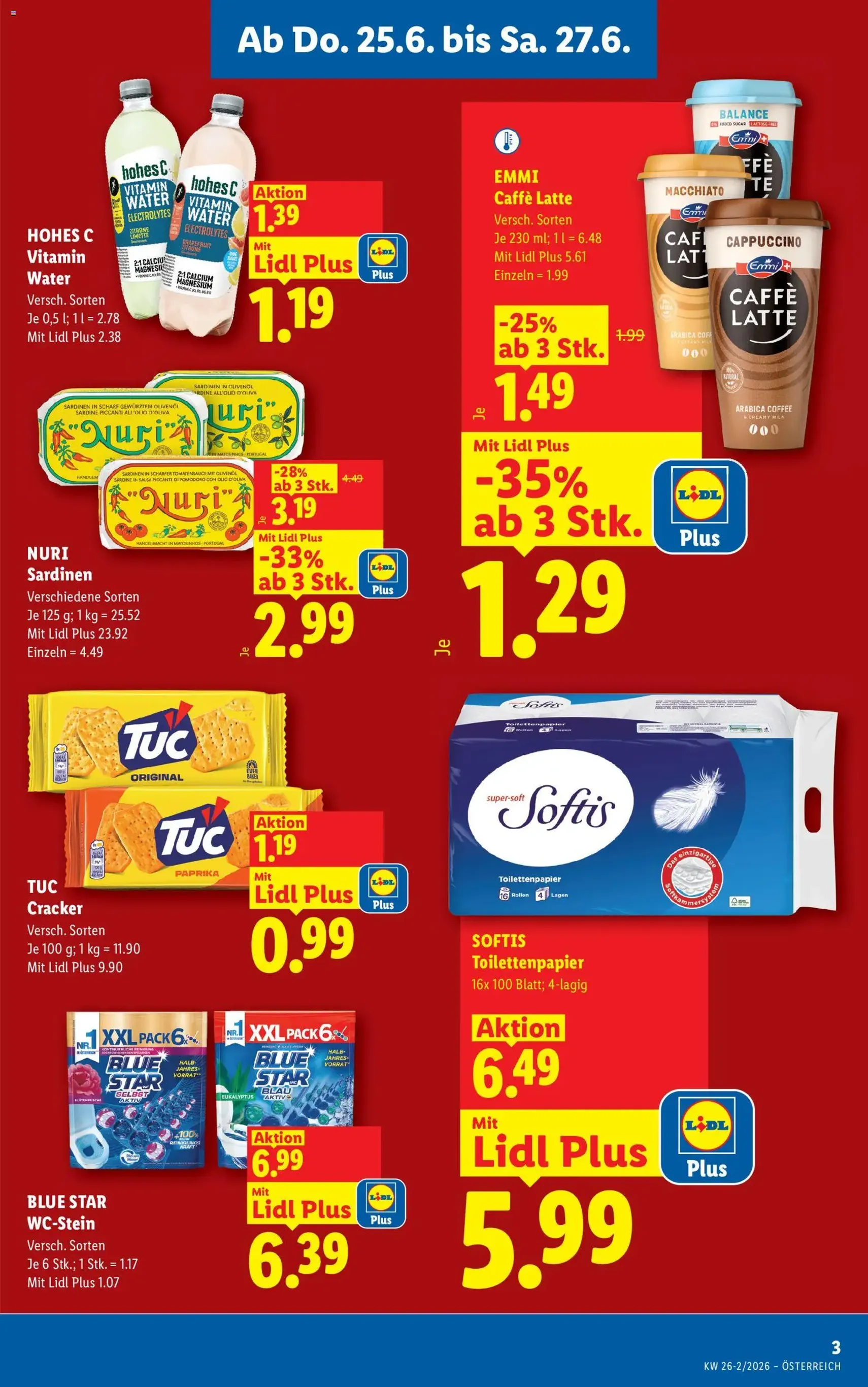Lidl - Flugblatt - Gültiger Prospekt ab 25.06.2026, Seite 3 von insgesamt 54