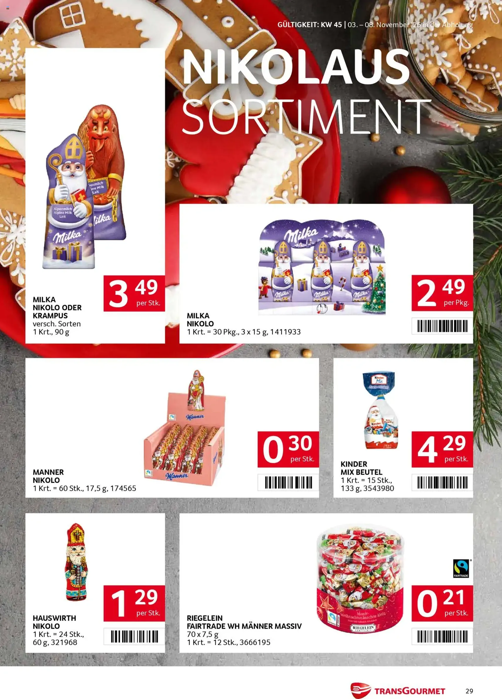 Transgourmet Flugblatt - Gültiger Prospekt ab 03.11.2025, Seite 29 von insgesamt 36