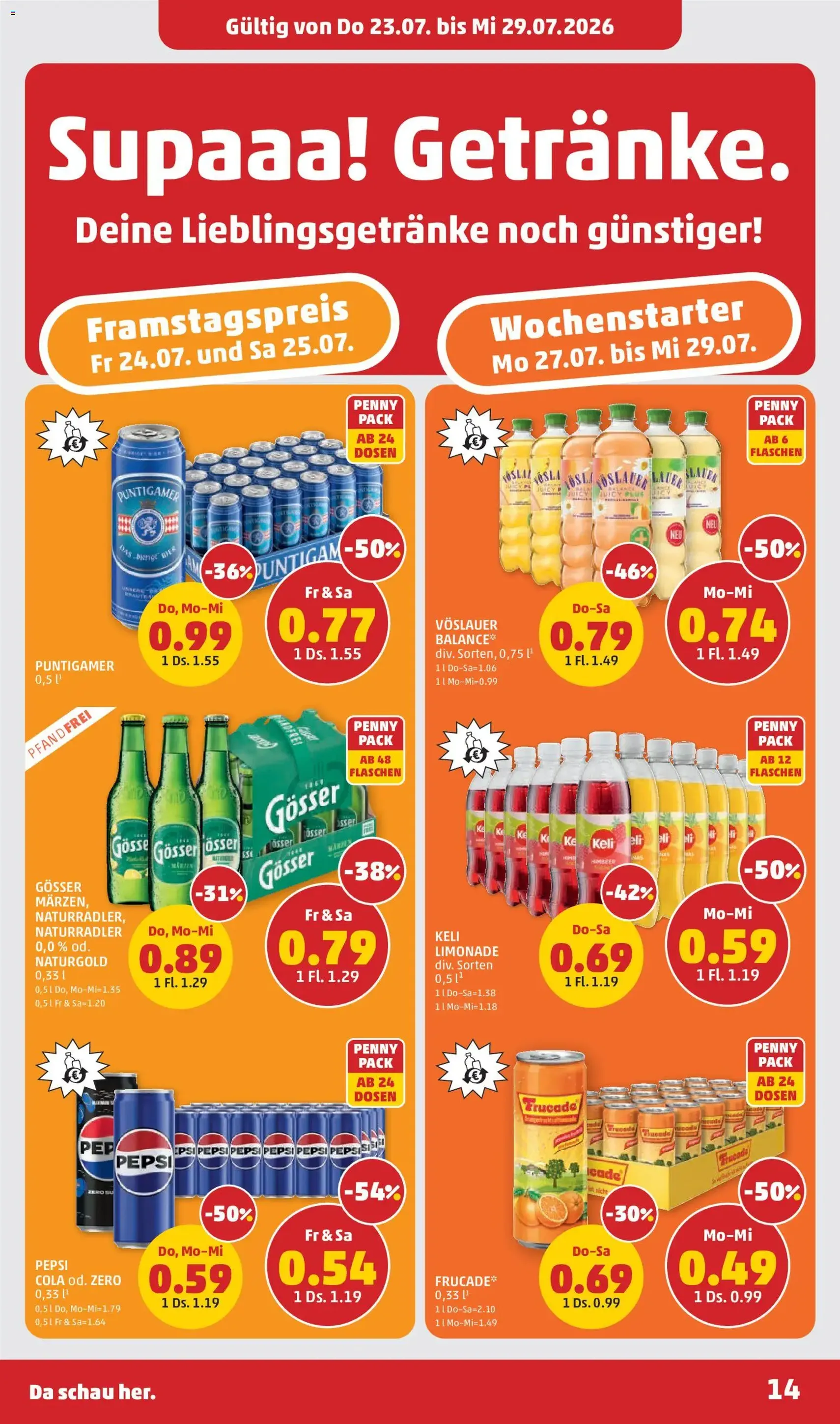 Penny Markt Flugblatt - Gültiger Prospekt ab 23.07.2026, Seite 14 von insgesamt 28