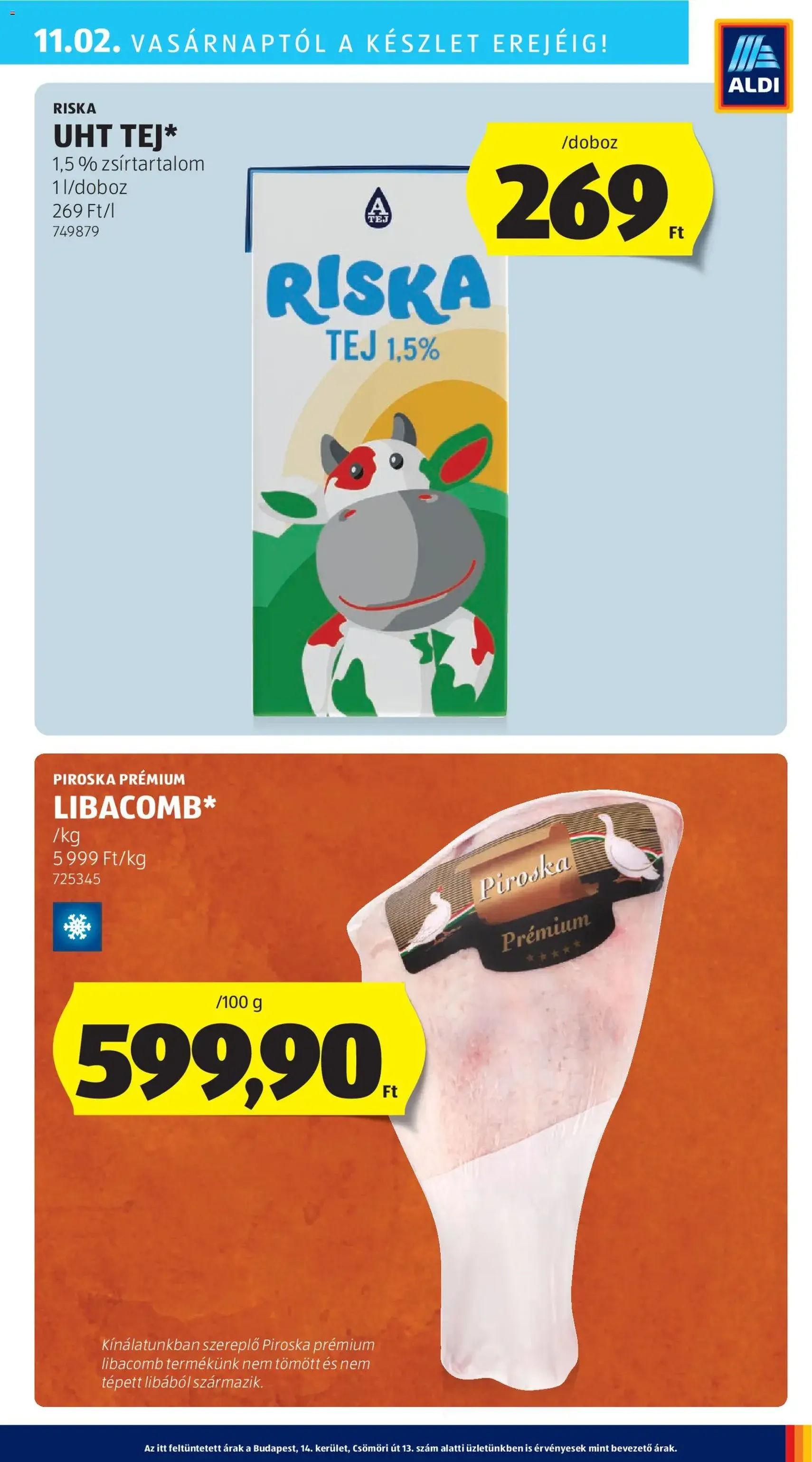 Aldi Akciós újság - 2025.10.30. érvényes szórólap 5 oldal 55 oldalból Aldi Akciós újság - 2025.10.30. érvényes szórólap 5 oldal 55 oldalból