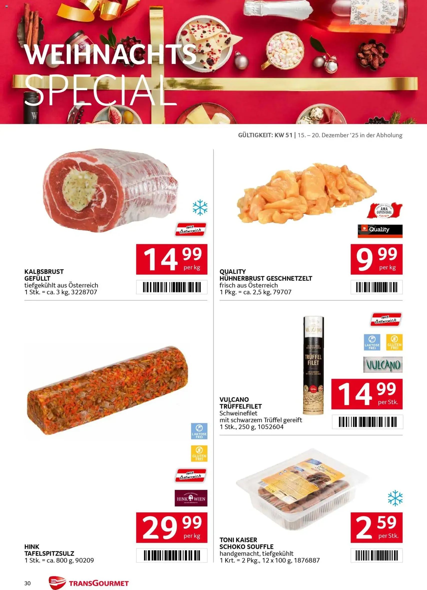 Transgourmet Flugblatt - Gültiger Prospekt ab 15.12.2025, Seite 29 von insgesamt 39