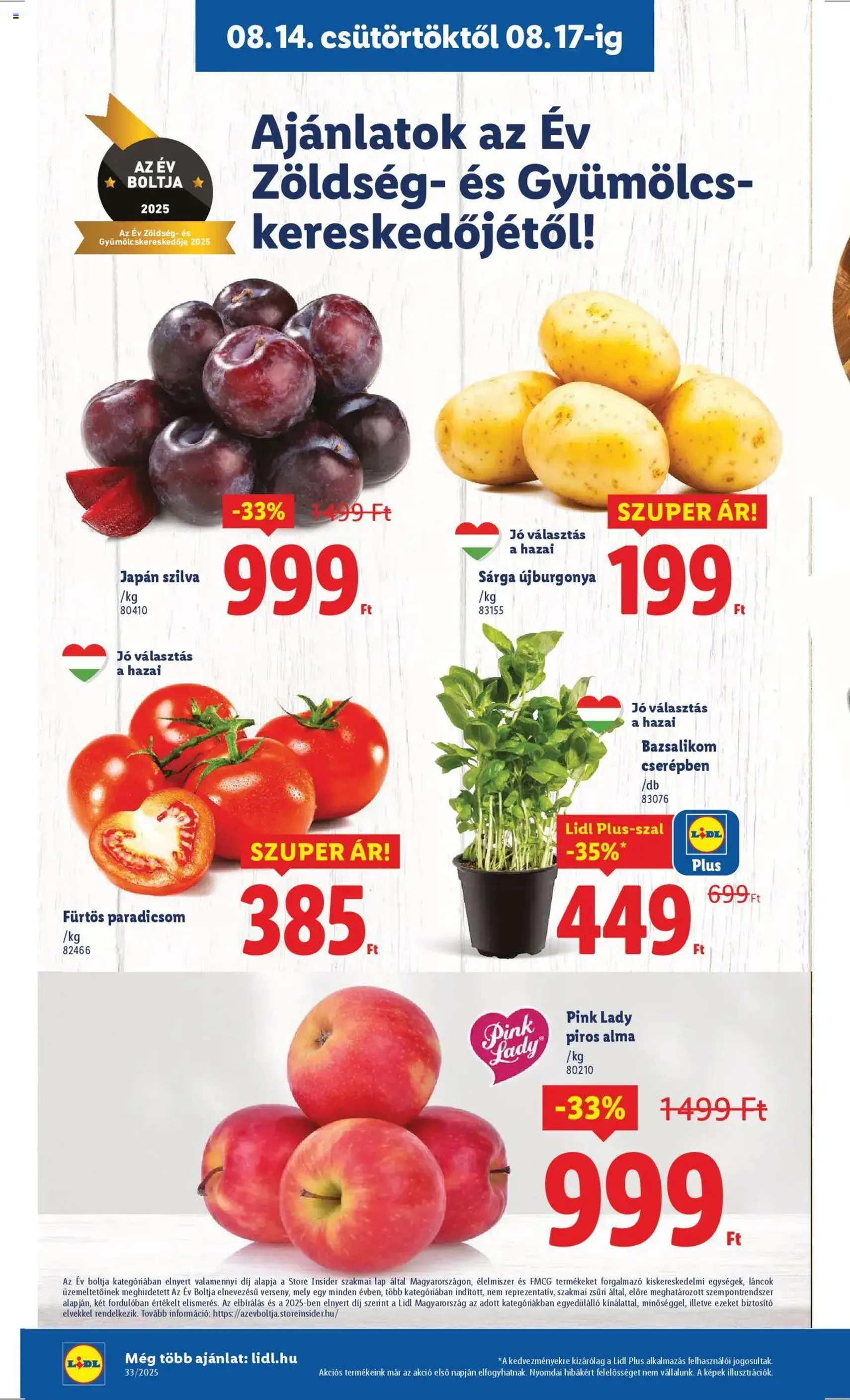 Lidl Akciós újság - 2025.08.14. érvényes szórólap 4 oldal 64 oldalból
