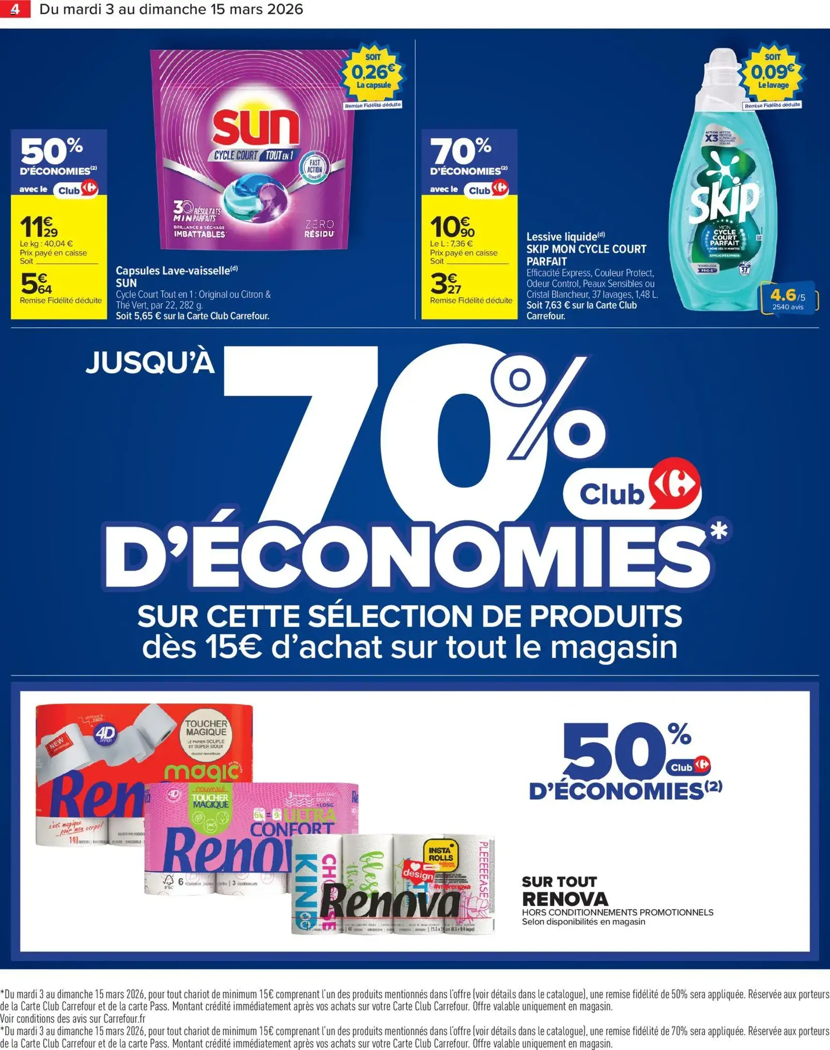 Carrefour Market catalogue de la semaine 10 - brochure valable à partir du 03/03/2026, page 4 sur 14