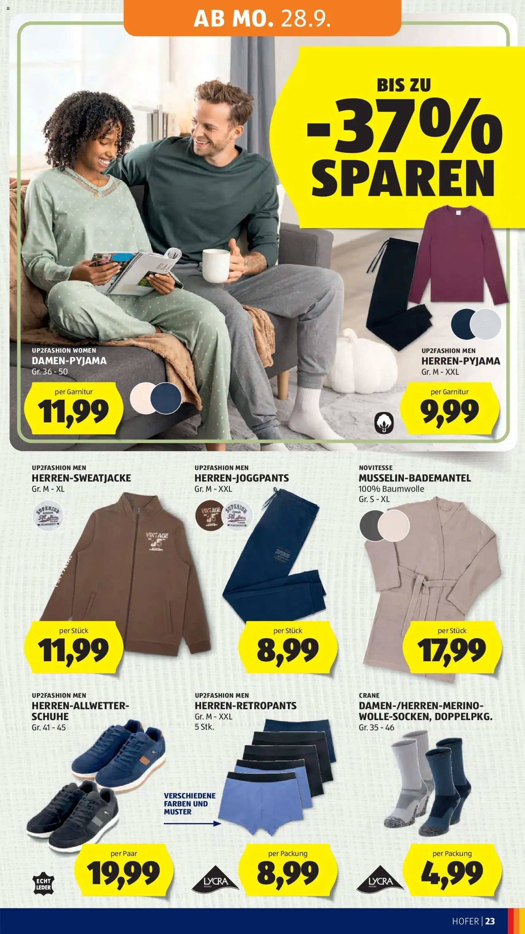 Hofer Flugblatt - Gültiger Prospekt ab 25.09.2026, Seite 31 von insgesamt 49