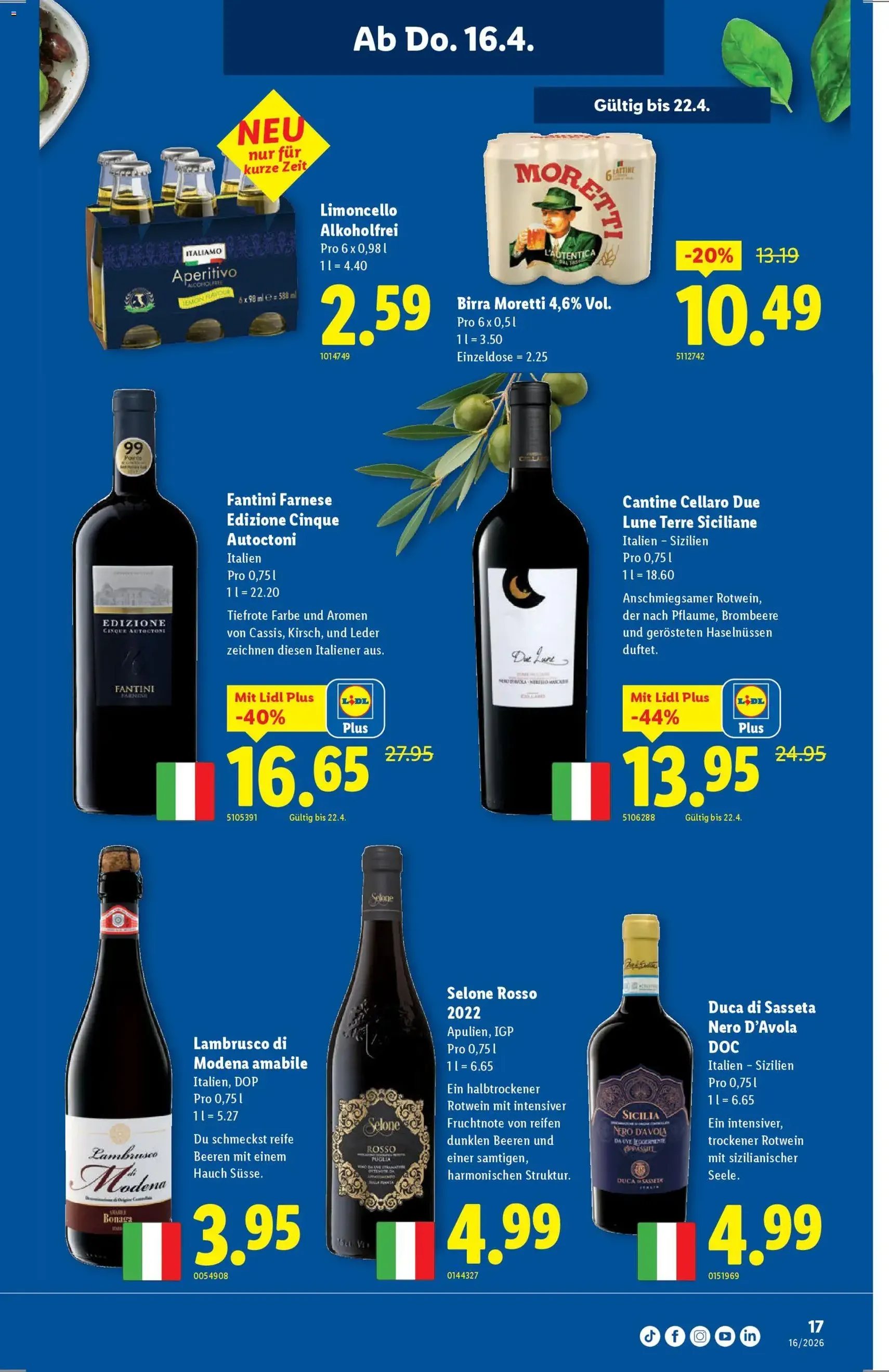 Lidl aktionen - Gültiger Prospekt ab 16.04.2026, Seite 17 von insgesamt 32