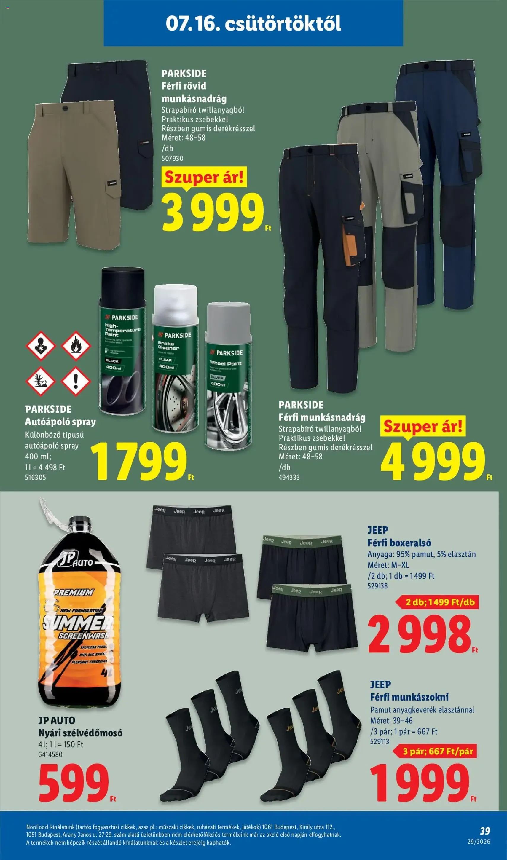 Lidl akciós újság - 2026.07.16. érvényes szórólap 39 oldal 88 oldalból