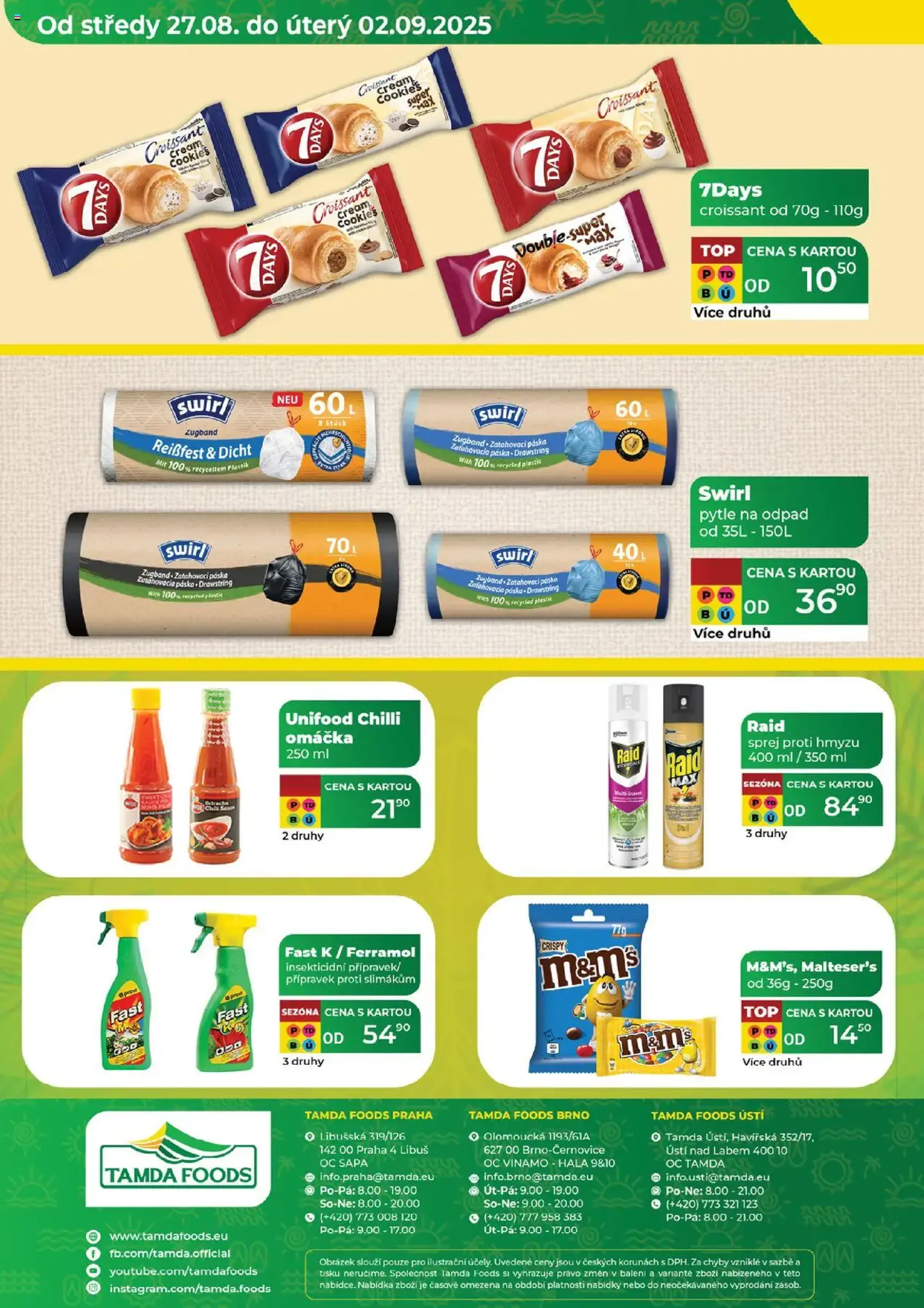 Tamda Foods leták - platný leták od 27.08.2025 strana 52 z 52