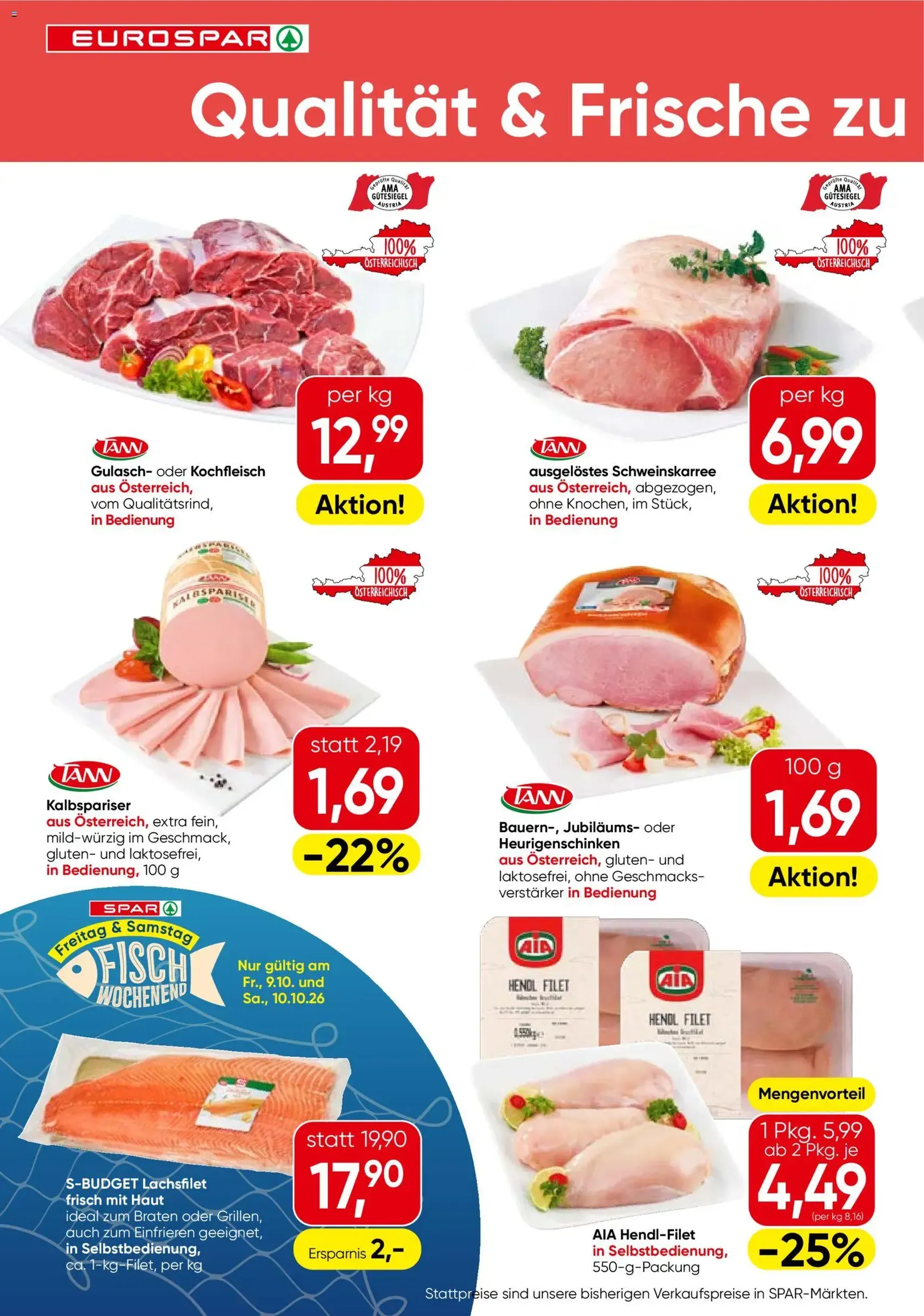 Eurospar Flugblatt - Gültiger Prospekt ab 08.10.2026, Seite 4 von insgesamt 16