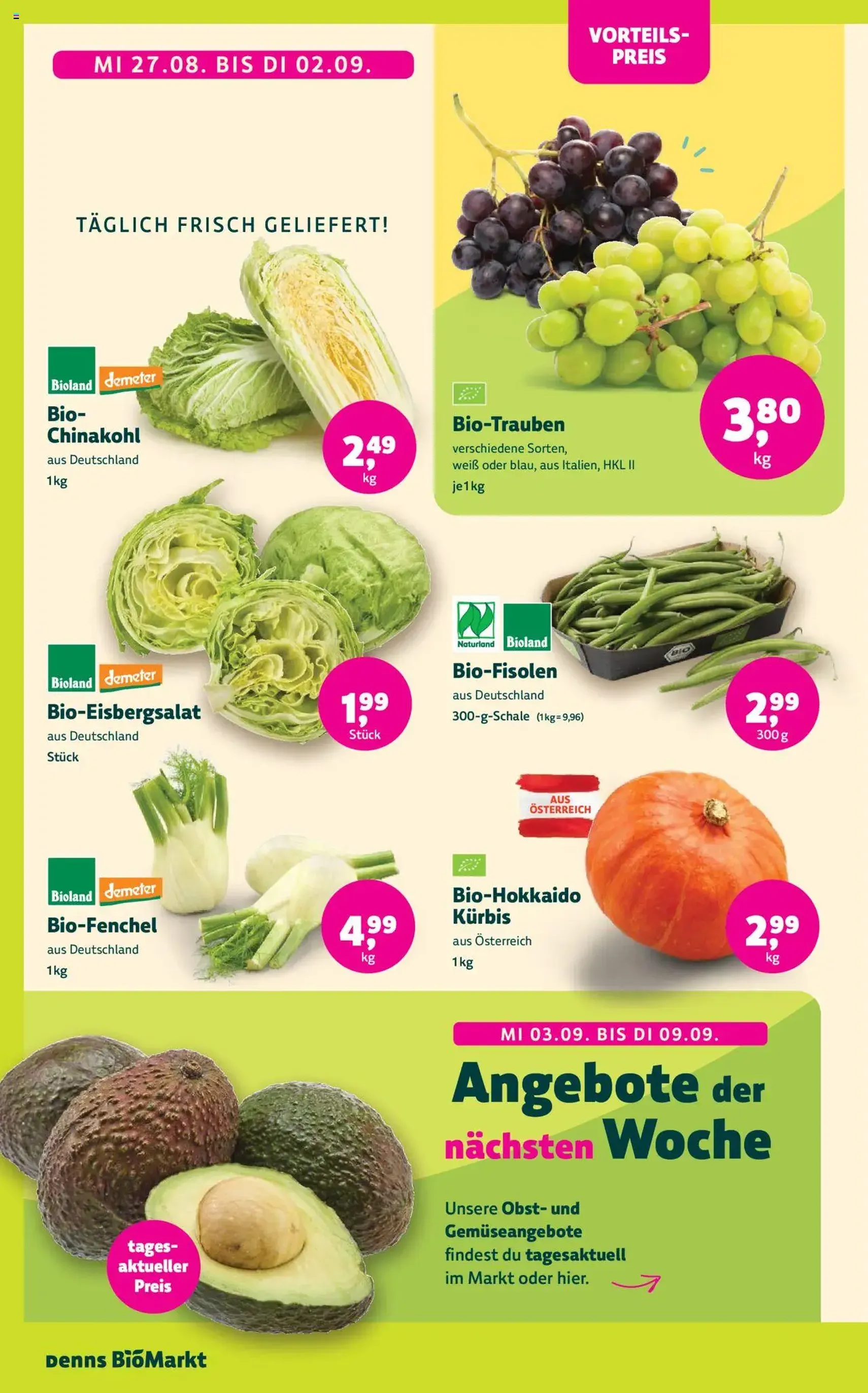 Denns BioMarkt Angebote - Gültiger Prospekt ab 27.08.2025, Seite 2 von insgesamt 12